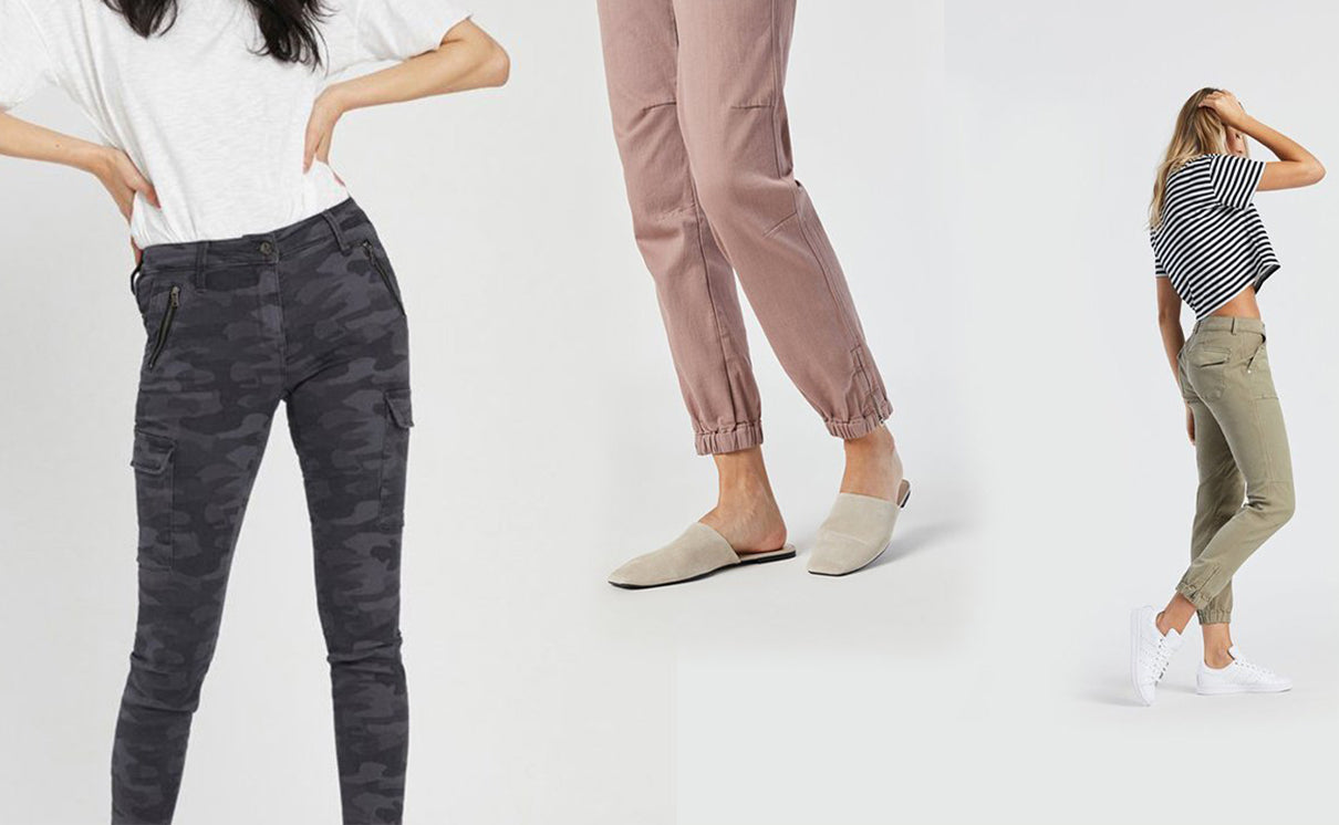 Women Camo Skinny Jeans Soft Stretch Cargo Pants Slim Fit Denim