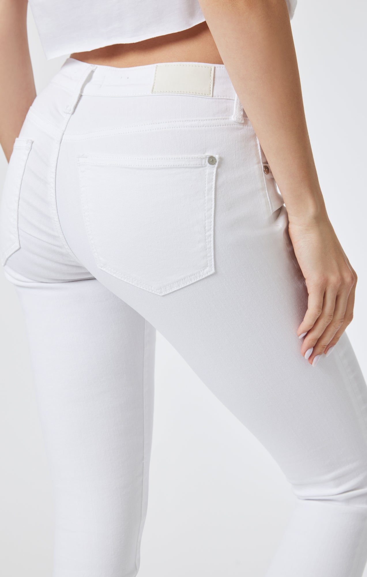 ALEXA SKINNY IN WHITE FEATHER BLUE - Mavi Jeans