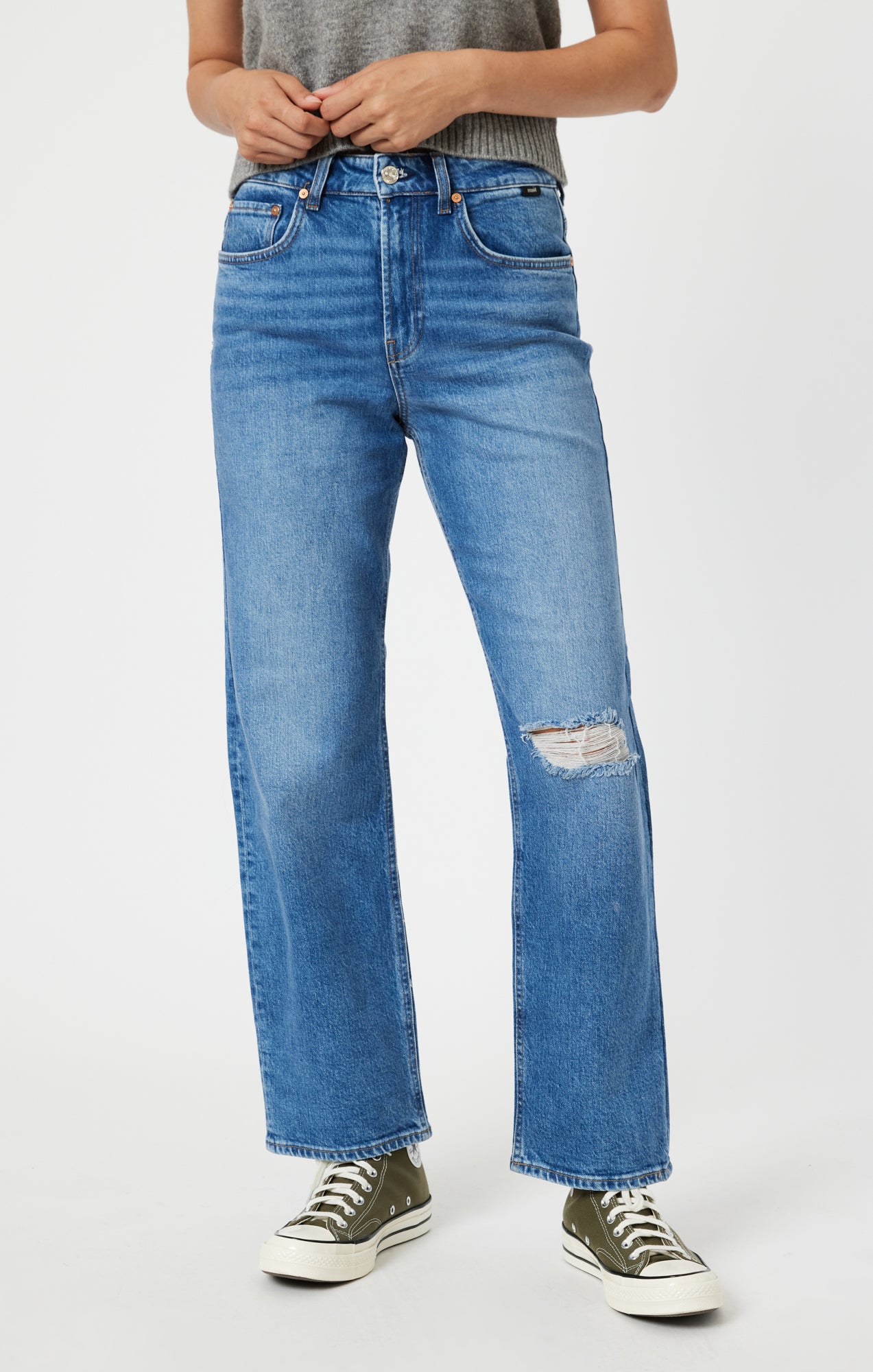 BARCELONA WIDE LEG IN DARK RECYCLED BLUE - Mavi Jeans
