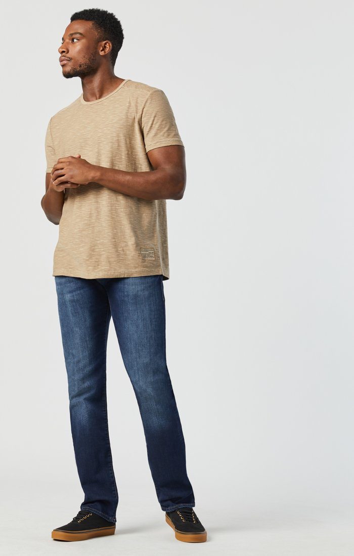 ZACH STRAIGHT LEG IN DARK BRUSHED WILLIAMSBURG - Mavi Jeans
