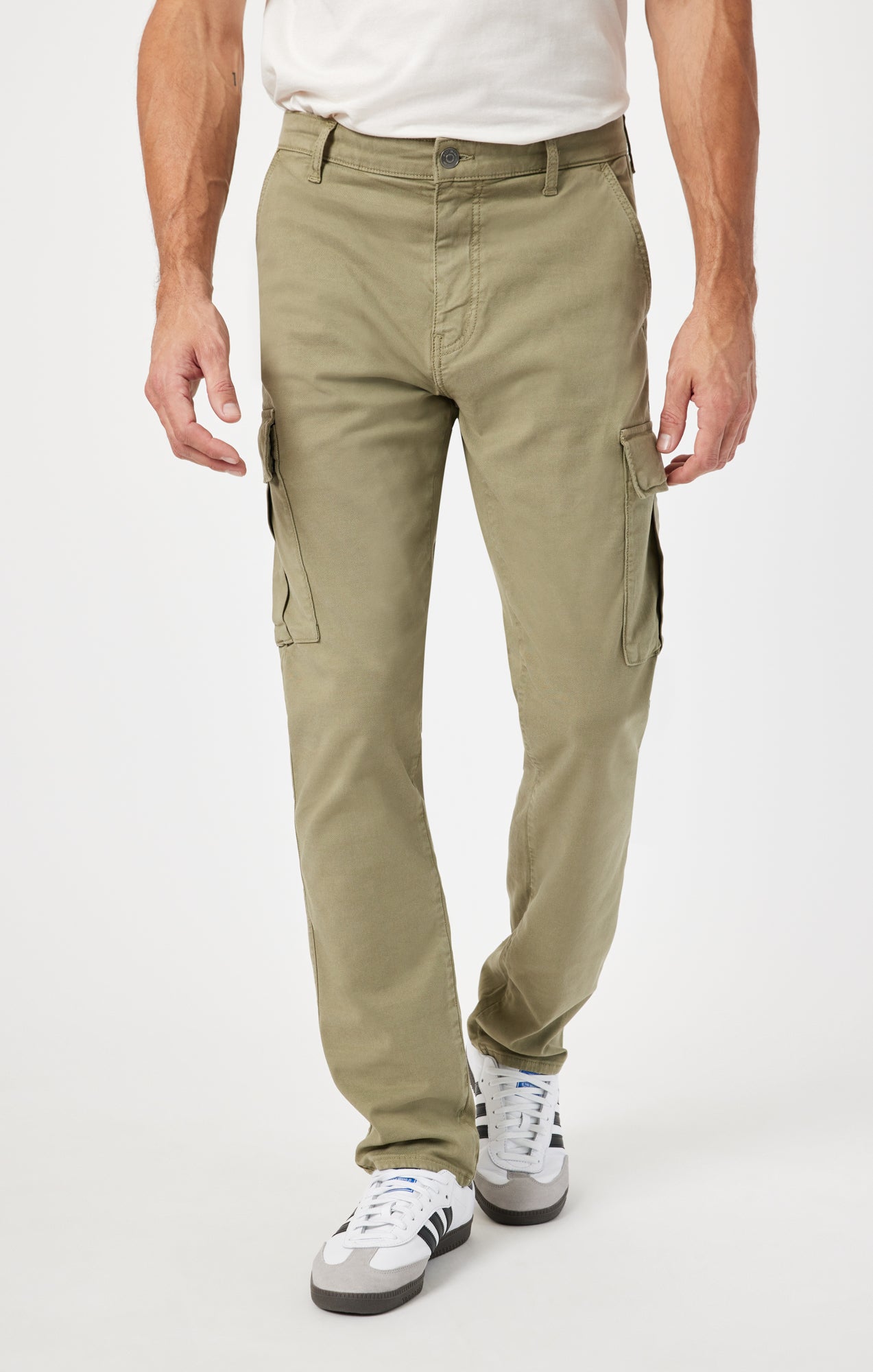 SAM SLIM STRAIGHT CARGO IN DEEP GREEN LUXE TWILL - Mavi Jeans