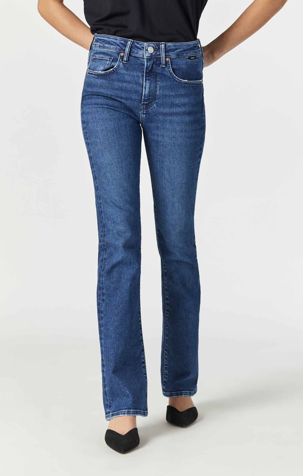MARIA FLARE JEANS IN MID FLEX BLUE - Mavi Jeans