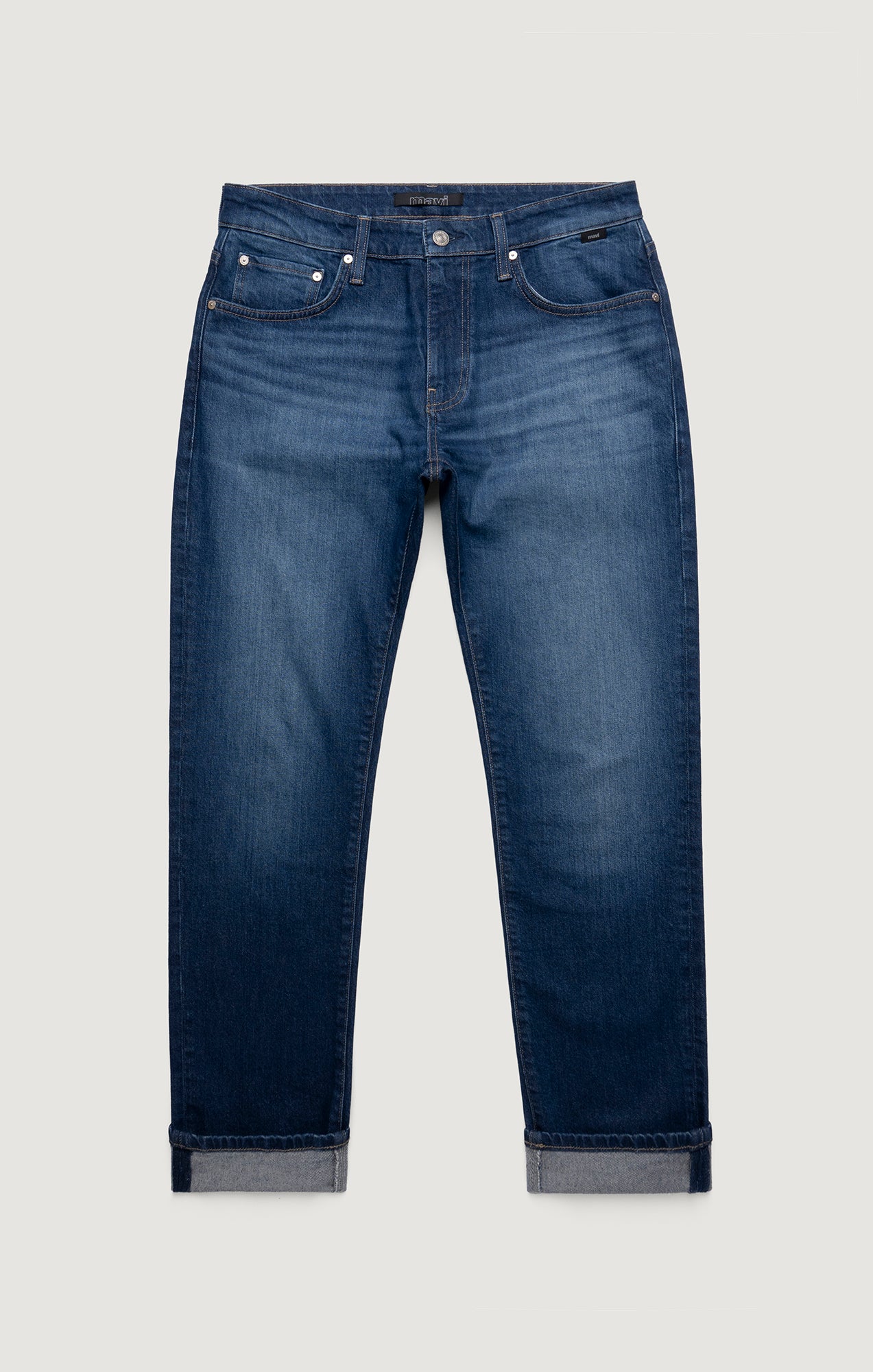 MARCUS SLIM STRAIGHT LEG IN DARK BRUSHED CLASSIC BLUE - Mavi Jeans