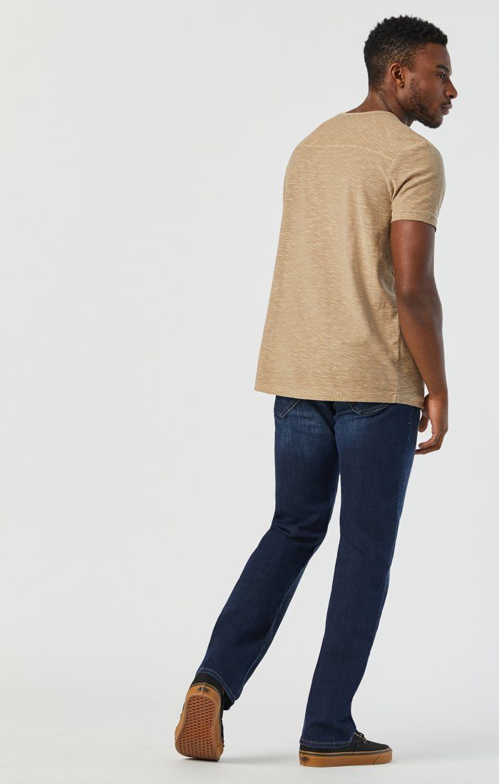 ZACH STRAIGHT LEG IN DARK BRUSHED WILLIAMSBURG - Mavi Jeans