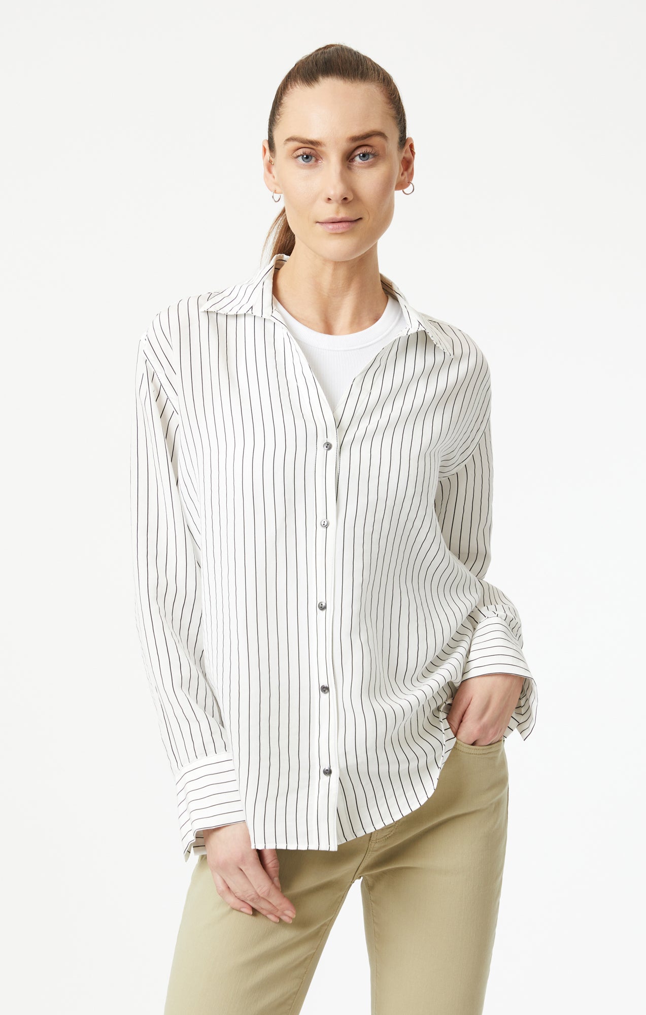 black striped tunic