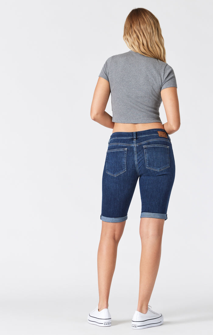 KARLY SHORTS IN DEEP FEATHER BLUE - Mavi Jeans
