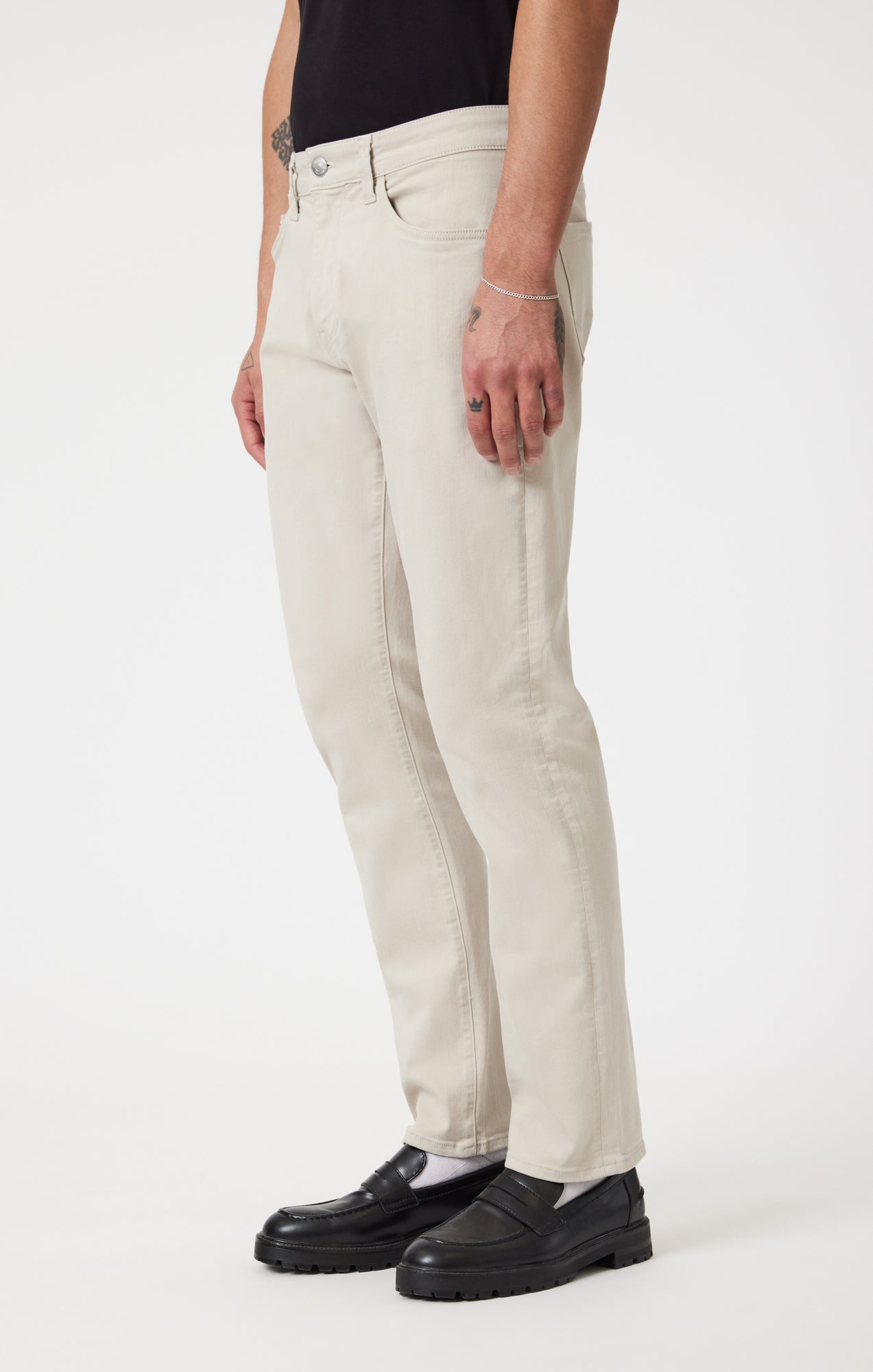 MARCUS SLIM STRAIGHT LEG IN OATMILK SUPERMOVE - Mavi Jeans