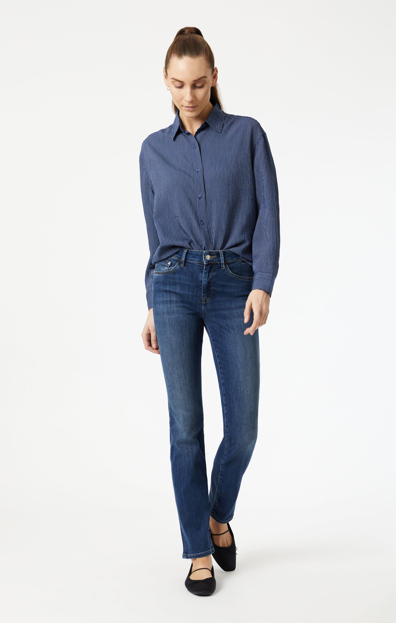 Something Missing Low Rise Flare Jeans - Light Blue Wash