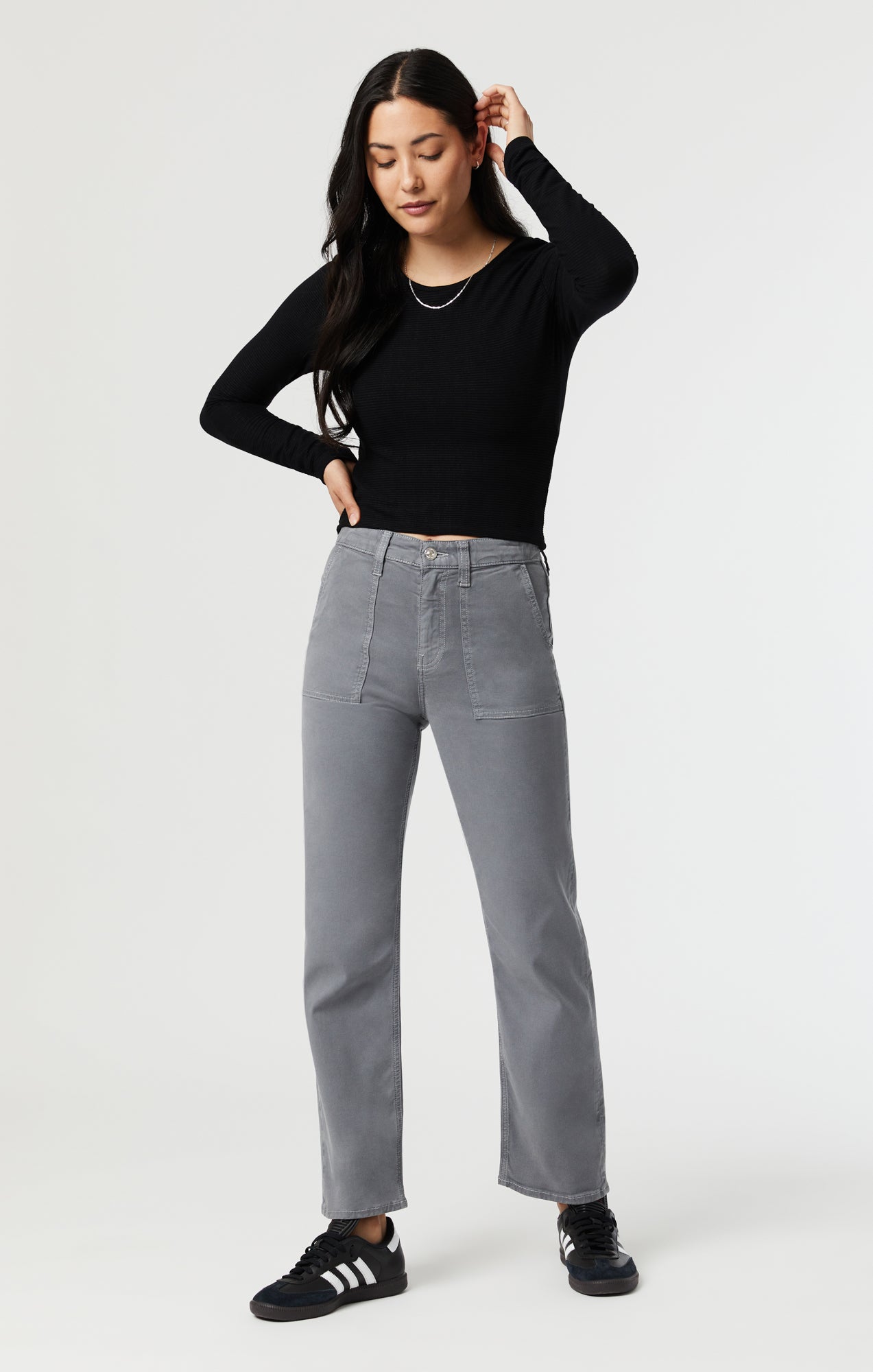 Buy She Stretch Pants Women's Skinny Ankle Trousers (L, MEHROON) at
