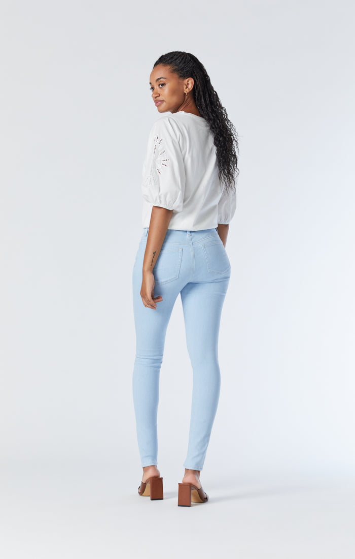 Mavi Women's Alissa Super Skinny Jeans In Ice Blue Feather Blue