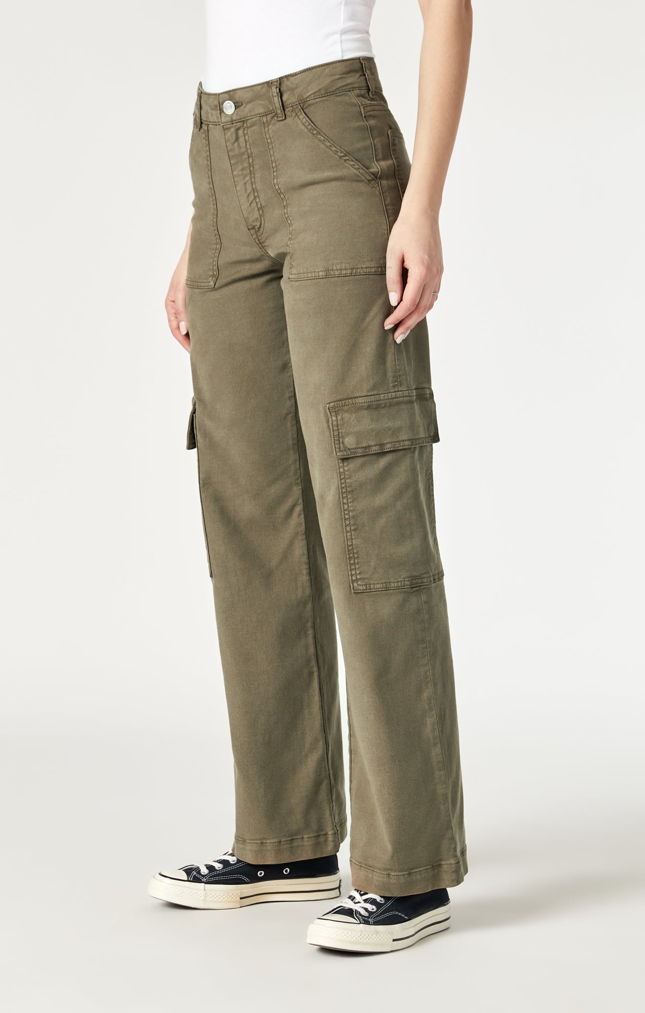 ALVA STRAIGHT CARGO IN CAPERS LUXE TWILL - Mavi Jeans