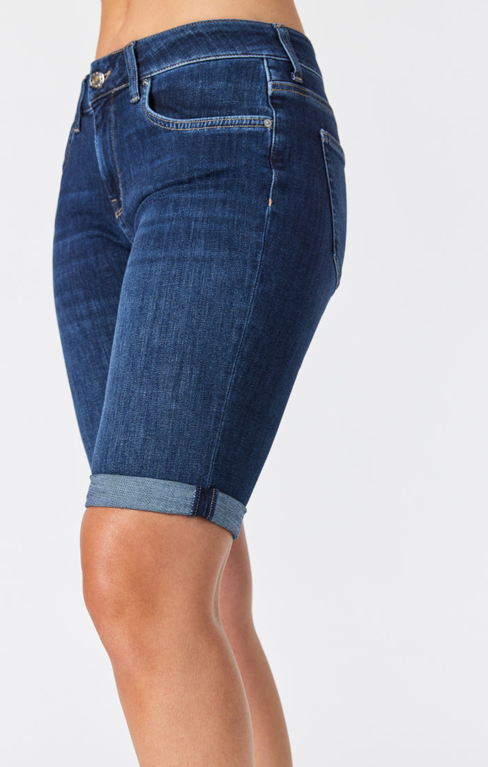 KARLY SHORTS IN DEEP FEATHER BLUE - Mavi Jeans