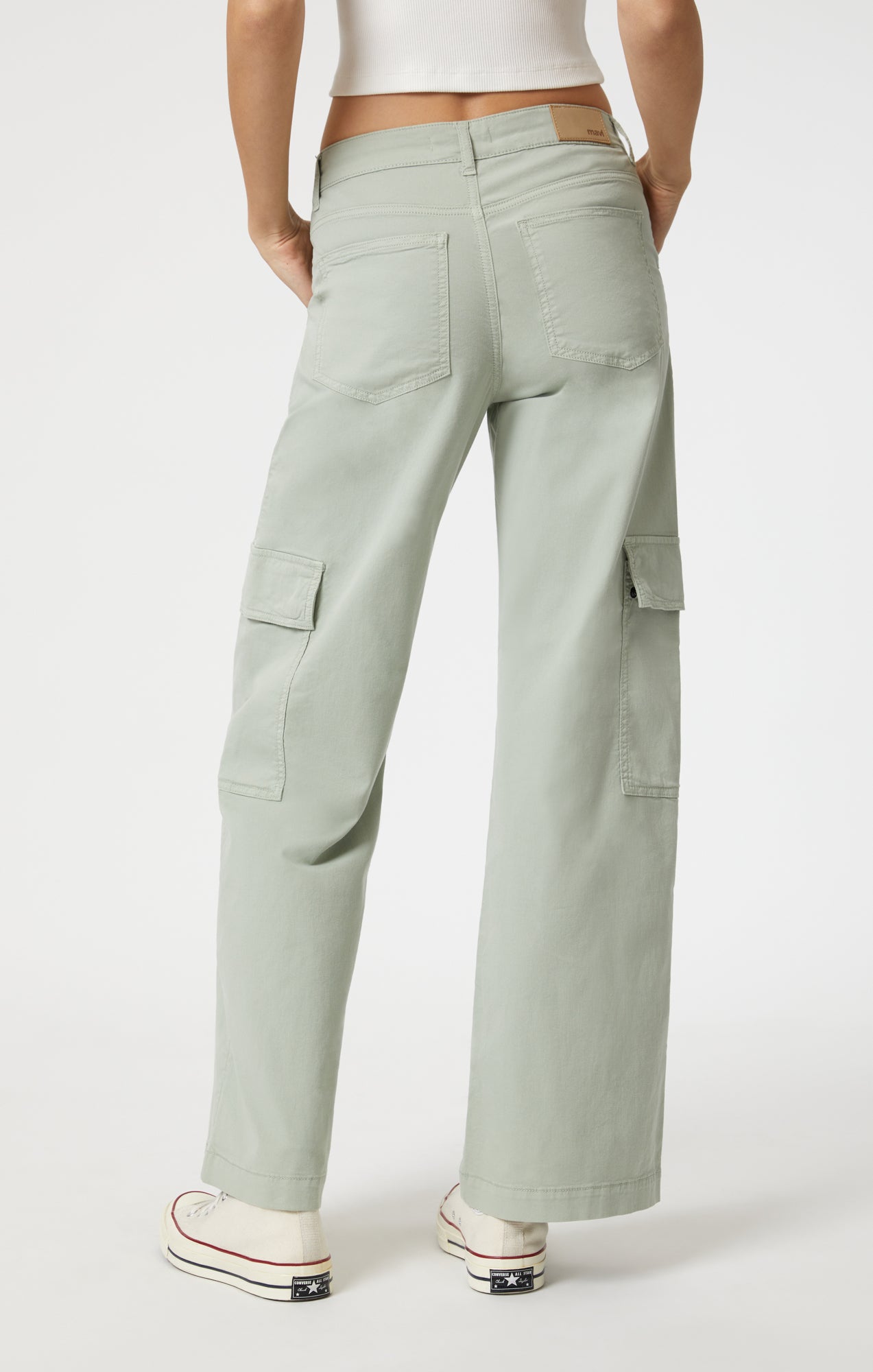 ALVA STRAIGHT CARGO IN MINERAL GREEN LIGHT TWILL - Mavi Jeans