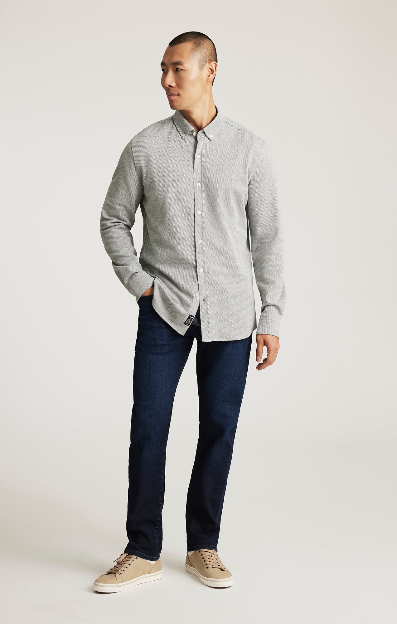 MARCUS SLIM STRAIGHT LEG IN DEEP BRUSHED FEATHER BLUE - Mavi Jeans