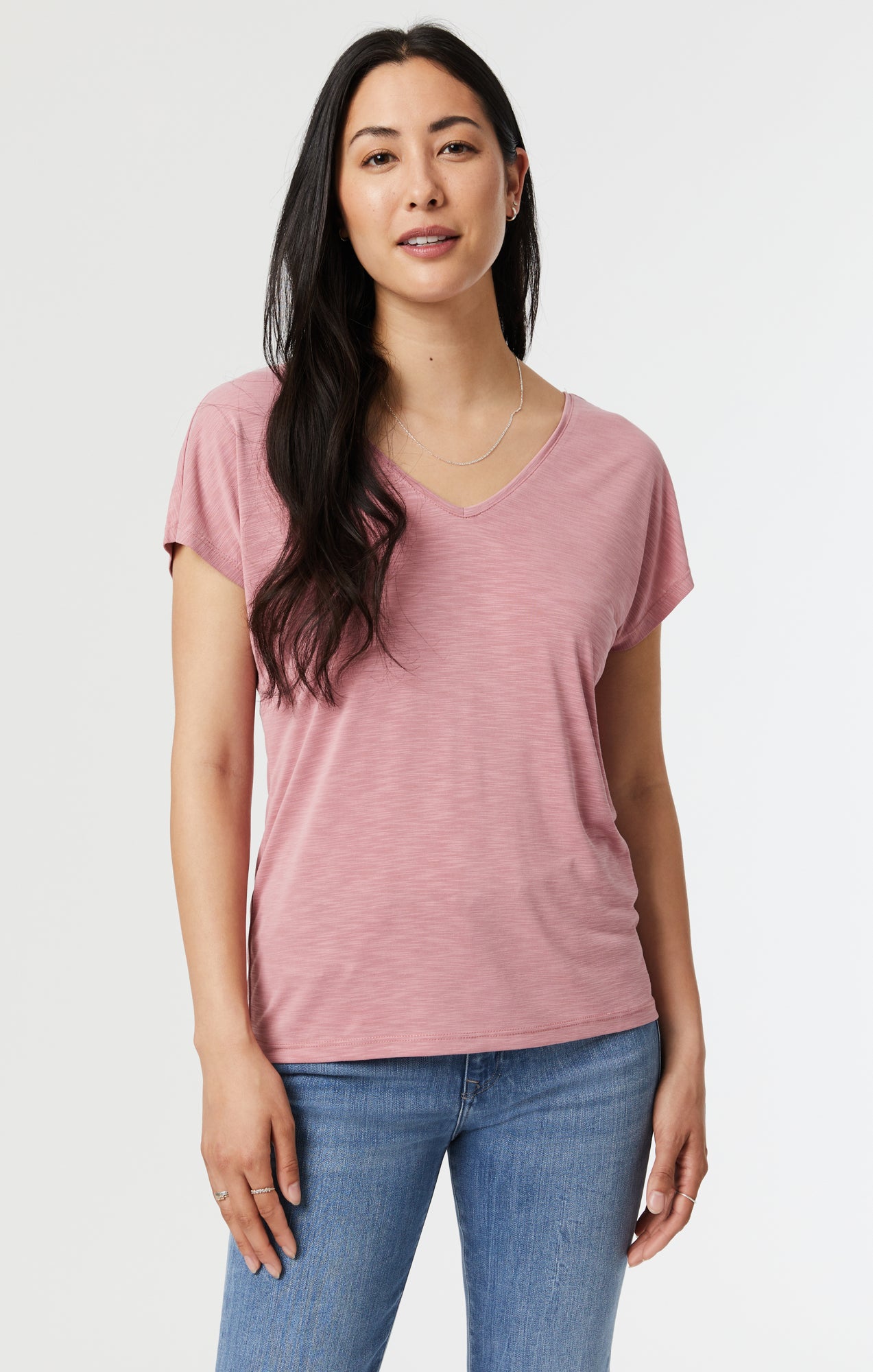 BKE Scoop Neck T-Shirt - Women's T-Shirts in Dusty Rose Mauve