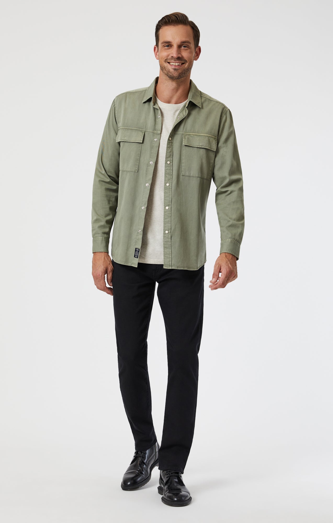 MARCUS SLIM STRAIGHT LEG IN DOUBLE BLACK SUPERMOVE - Mavi Jeans