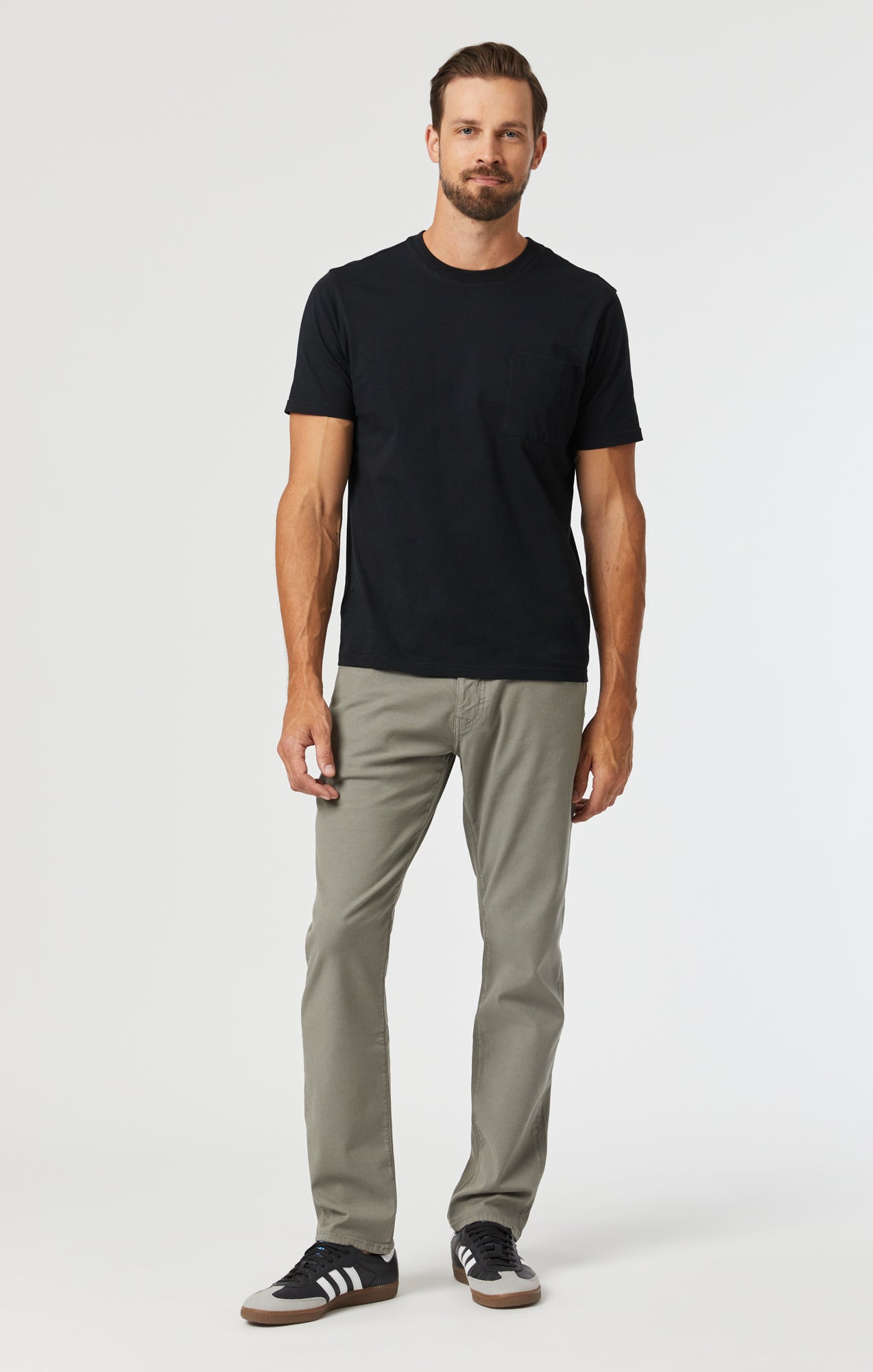 Mavi Men's Marcus Slim Straight Leg In Pewter Luxe Twill