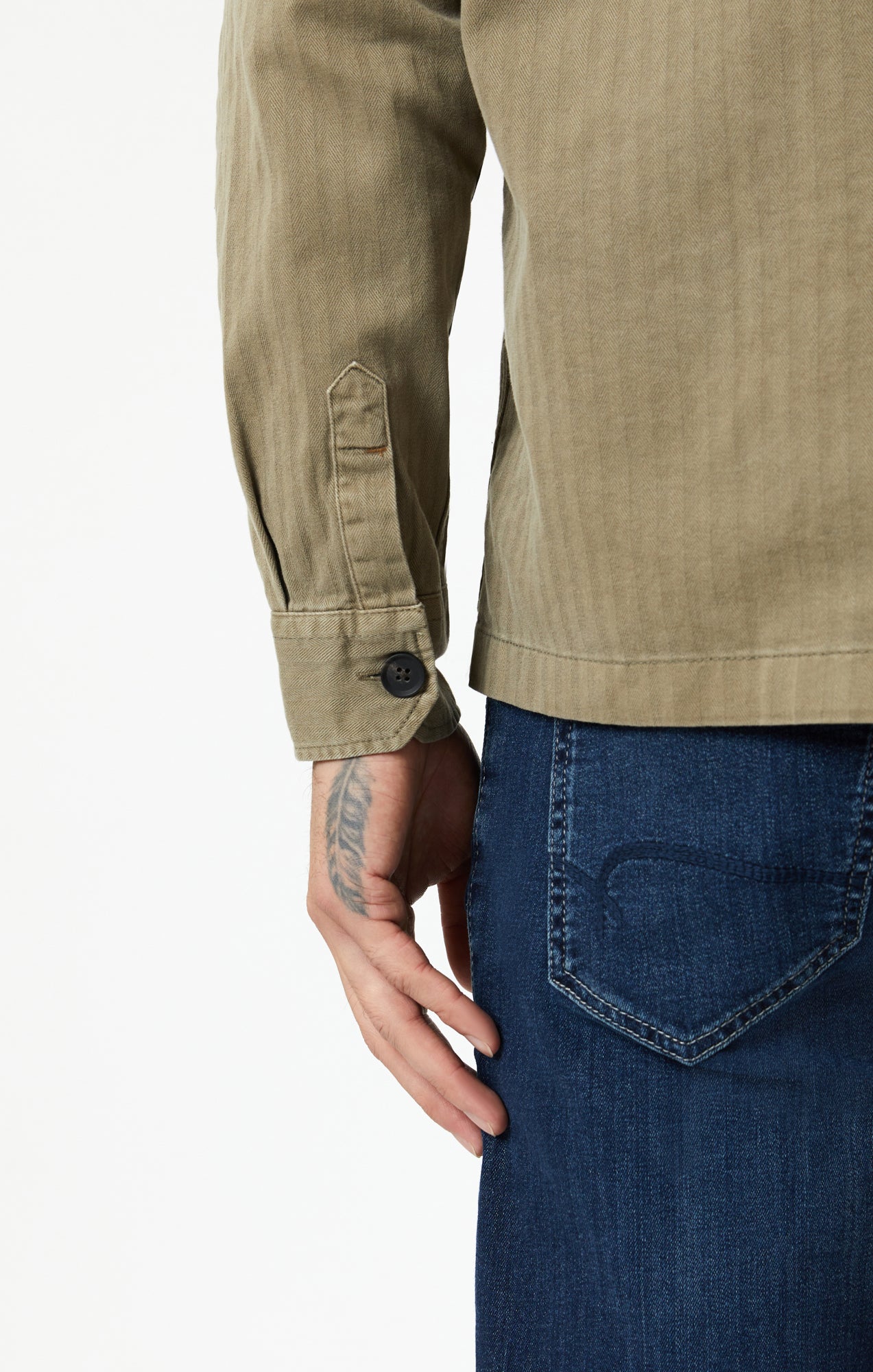 DOUBLE POCKET OVERSHIRT IN MERMAID - Mavi Jeans