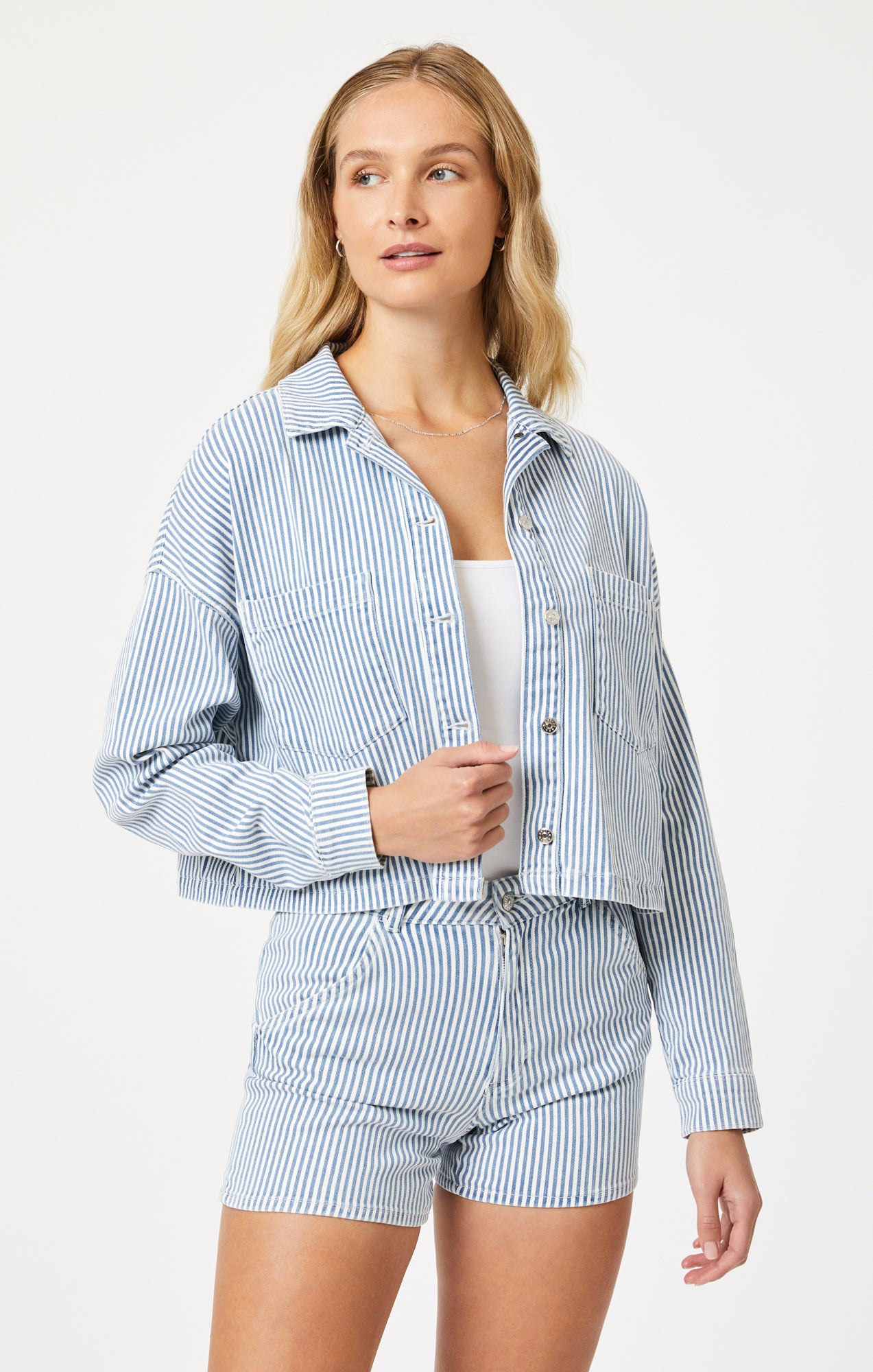 RAYNA SHIRT IN STRIPE DENIM - Mavi Jeans