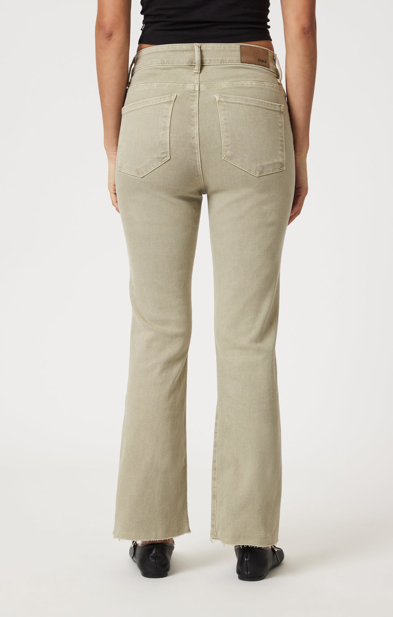 ANIKA CROPPED FLARE IN GREEN FLEX BLUE - Mavi Jeans