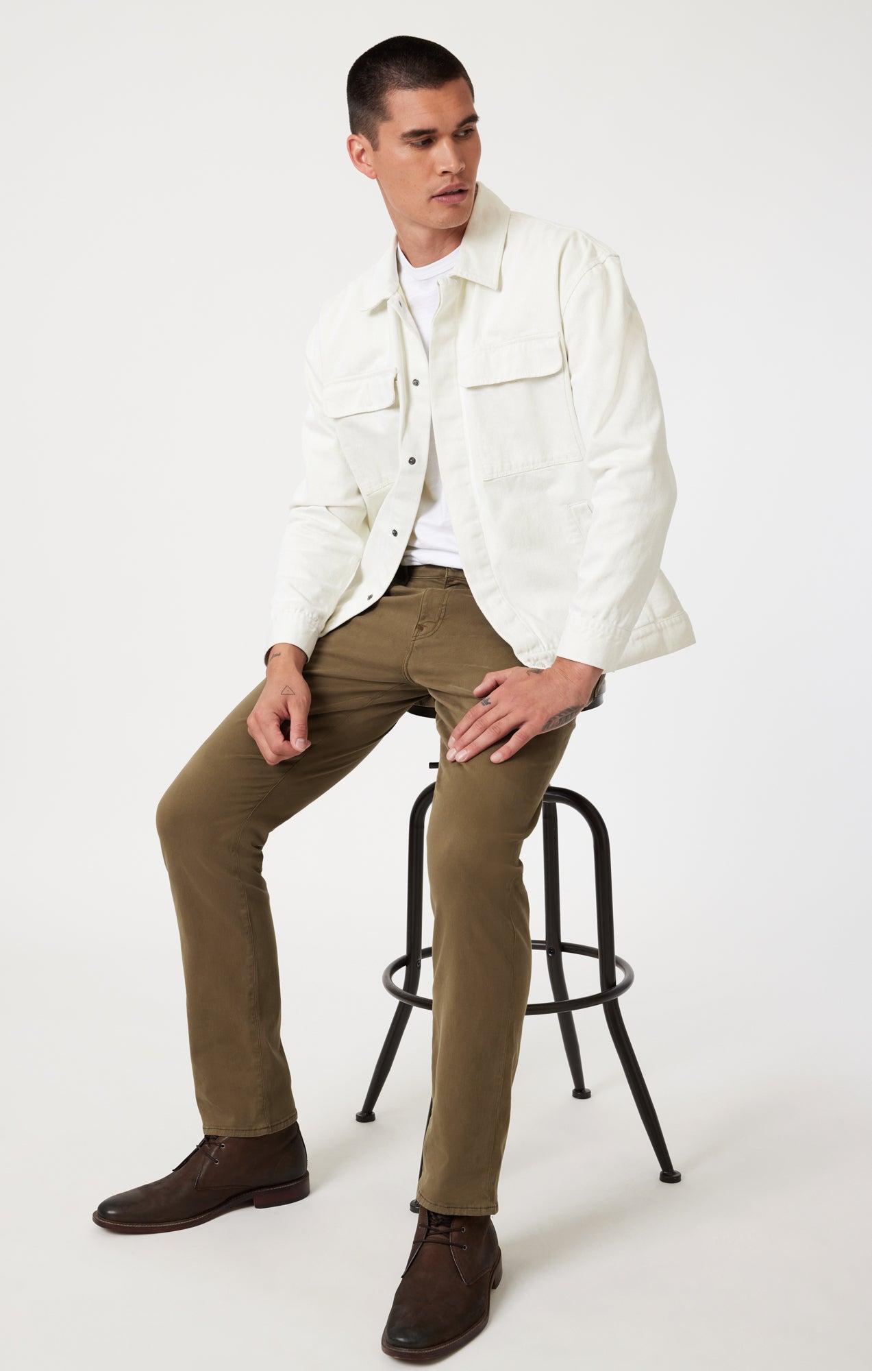 MARCUS SLIM STRAIGHT LEG IN JUNIPER CASUAL TWILL - Mavi Jeans