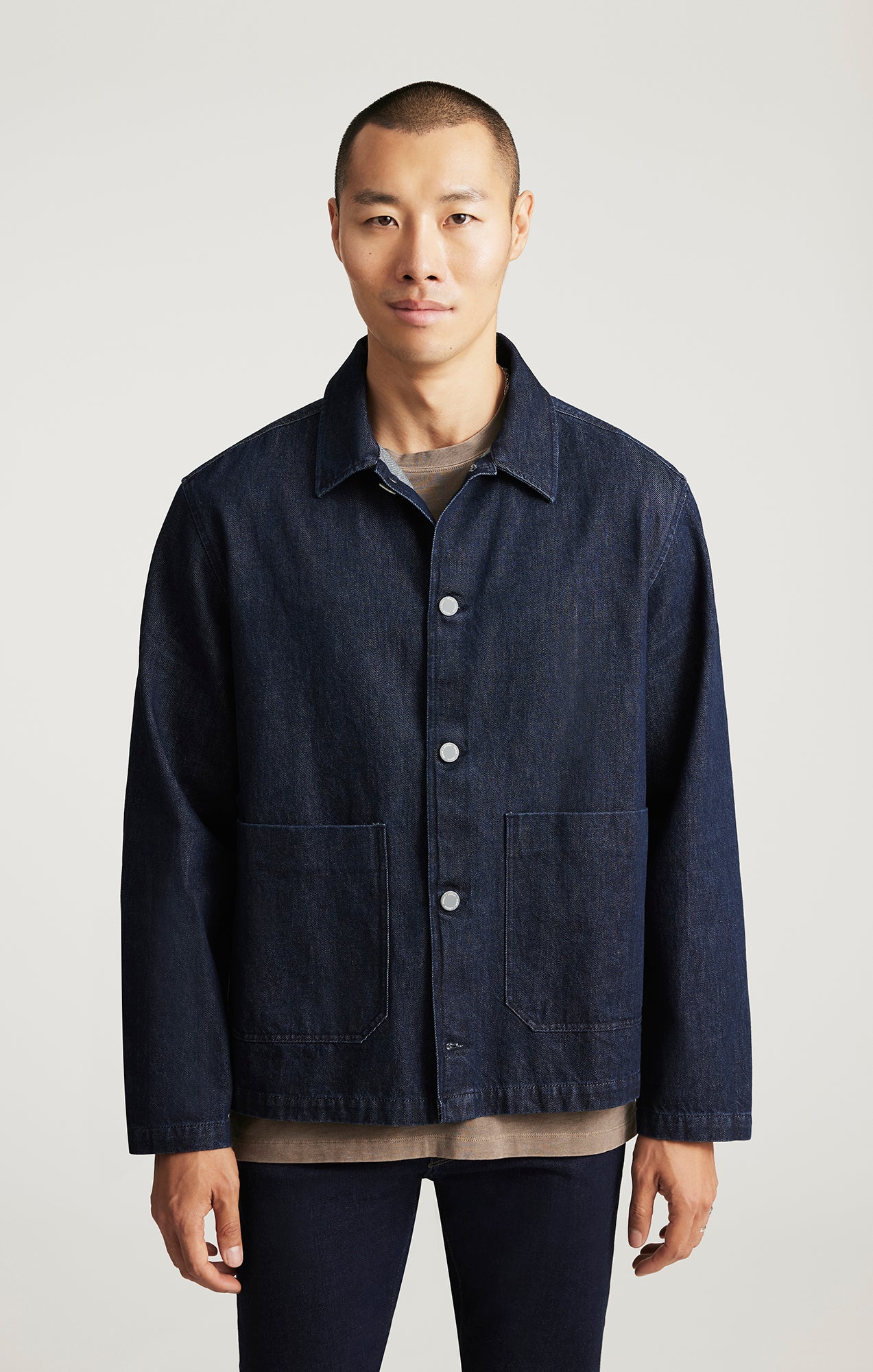 EDITION DOUBLE POCKET OVERSHIRT IN DARK INDIGO - Mavi Jeans