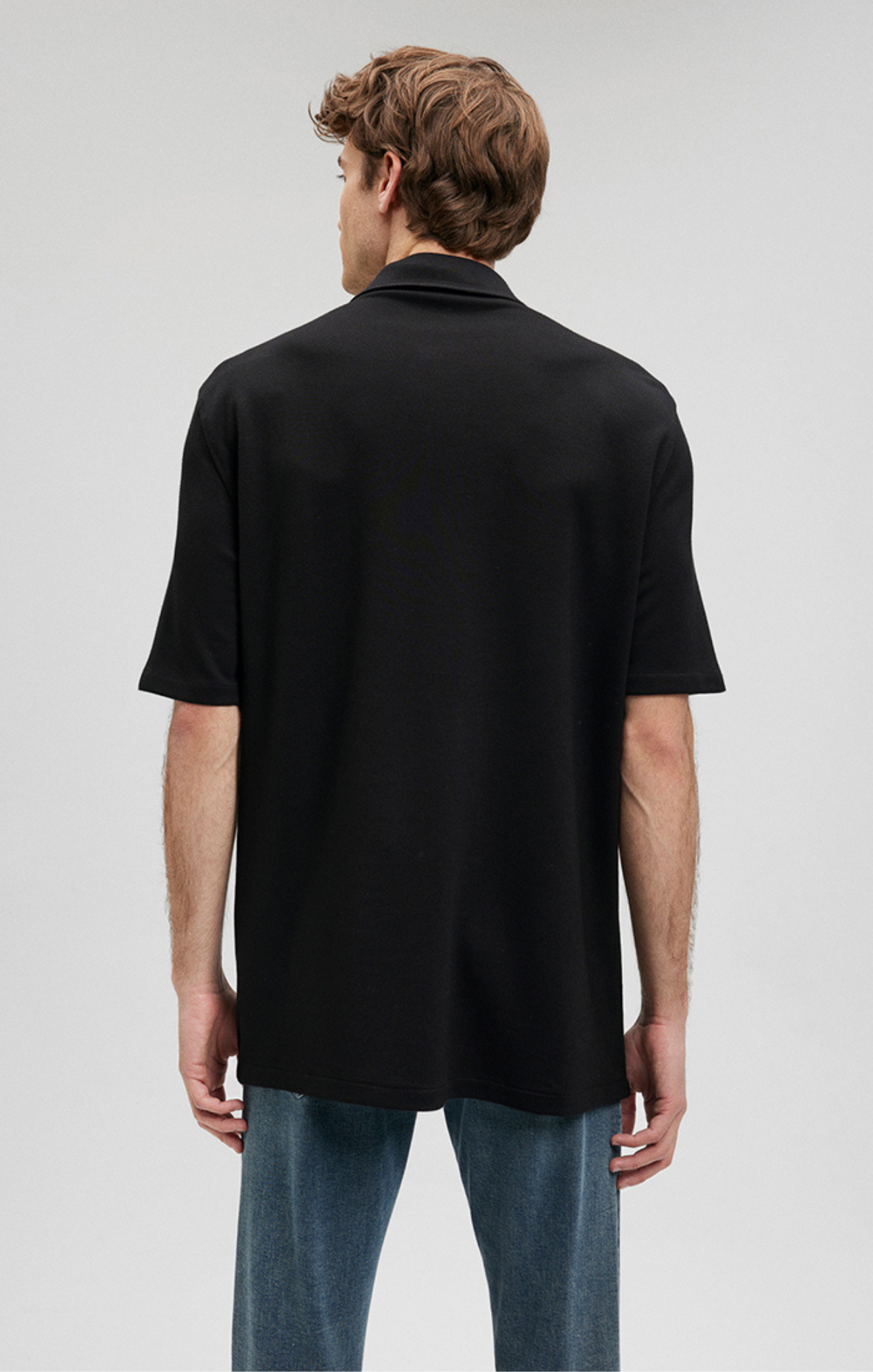 BUTTON-UP SHORT SLEEVE SHIRT IN BLACK - Mavi Jeans
