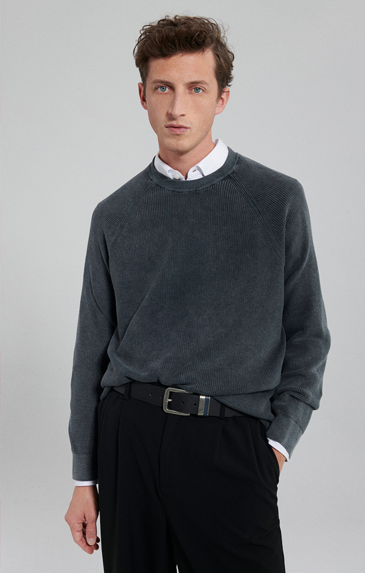 RAGLAN SWEATER IN PERISCOPE - Mavi Jeans