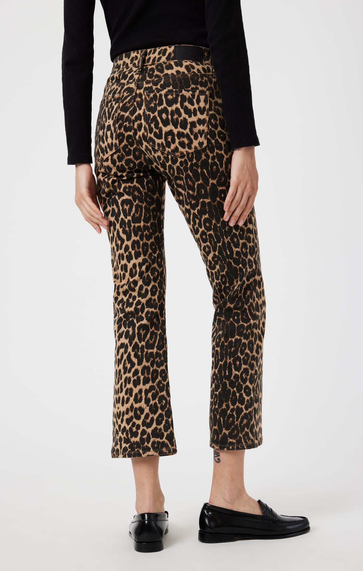 ANIKA CROP FLARE IN LEOPARD DENIM - Mavi Jeans