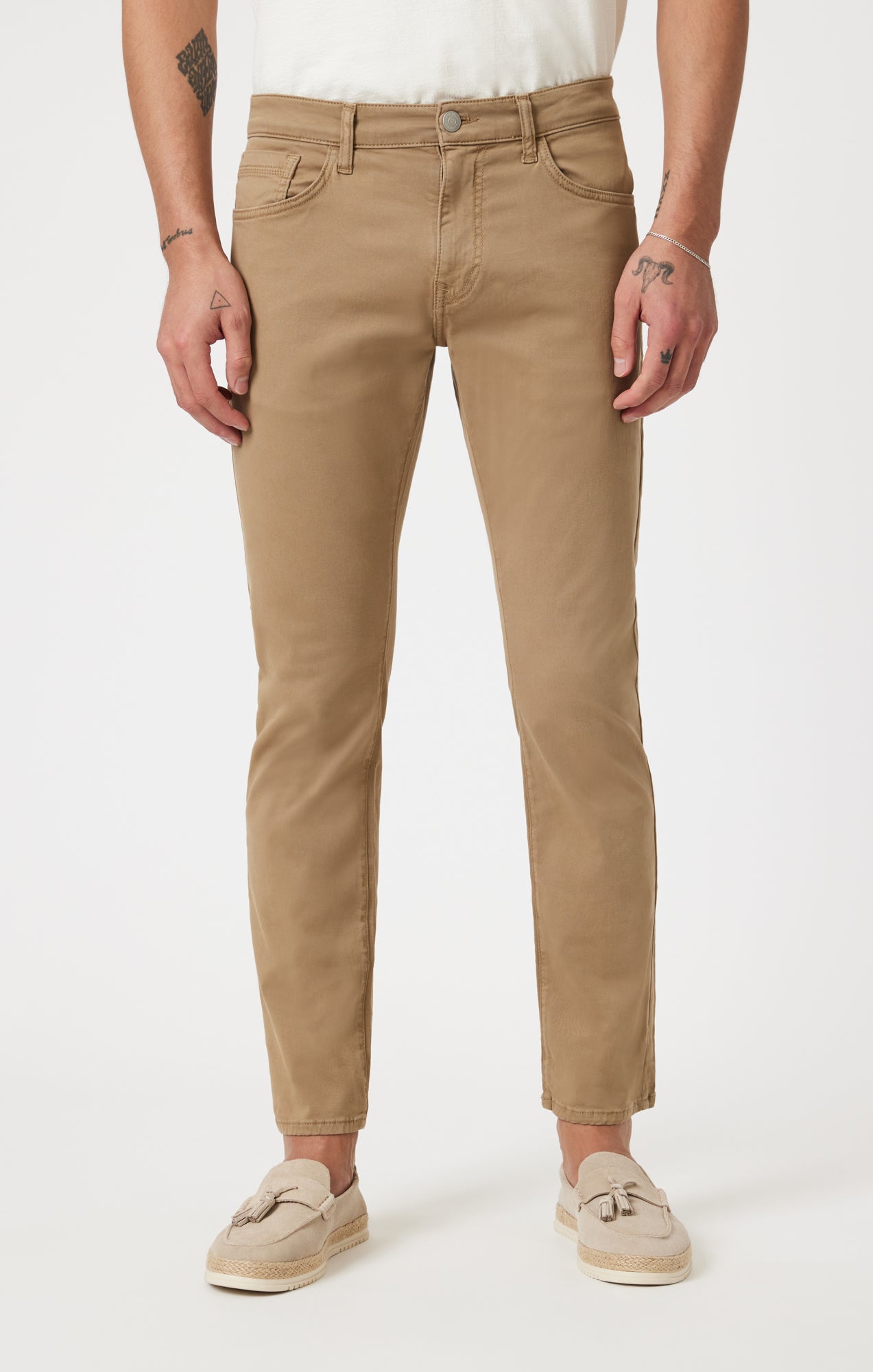 MARCUS SLIM STRAIGHT LEG IN KHAKI CASUAL TWILL - Mavi Jeans