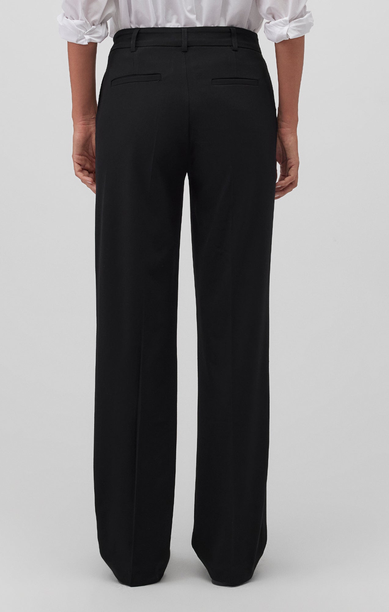 TAILORED STRAIGHT LEG PANTS IN BLACK - Mavi Jeans
