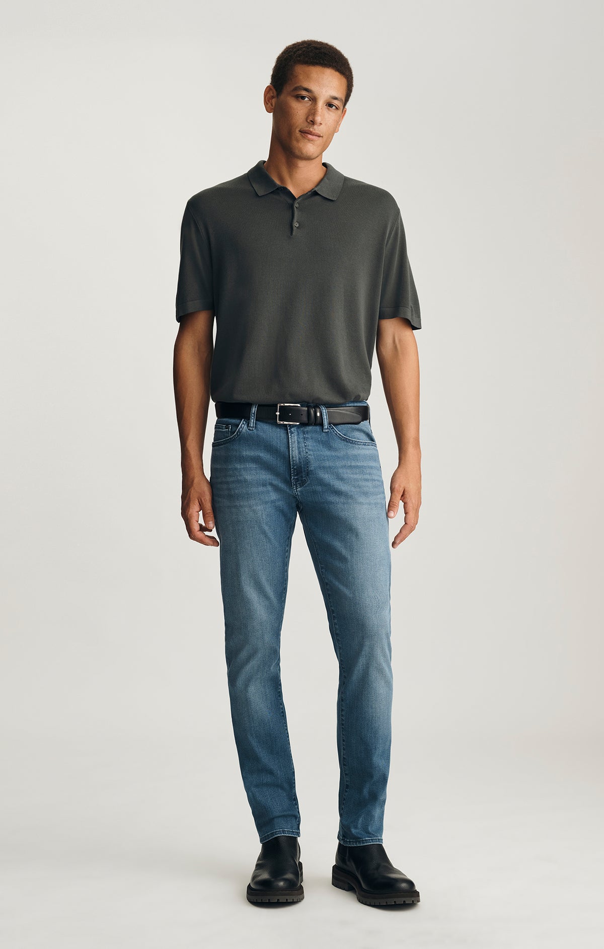 JAKE SLIM LEG IN MID BRUSHED SUPERMOVE - Mavi Jeans