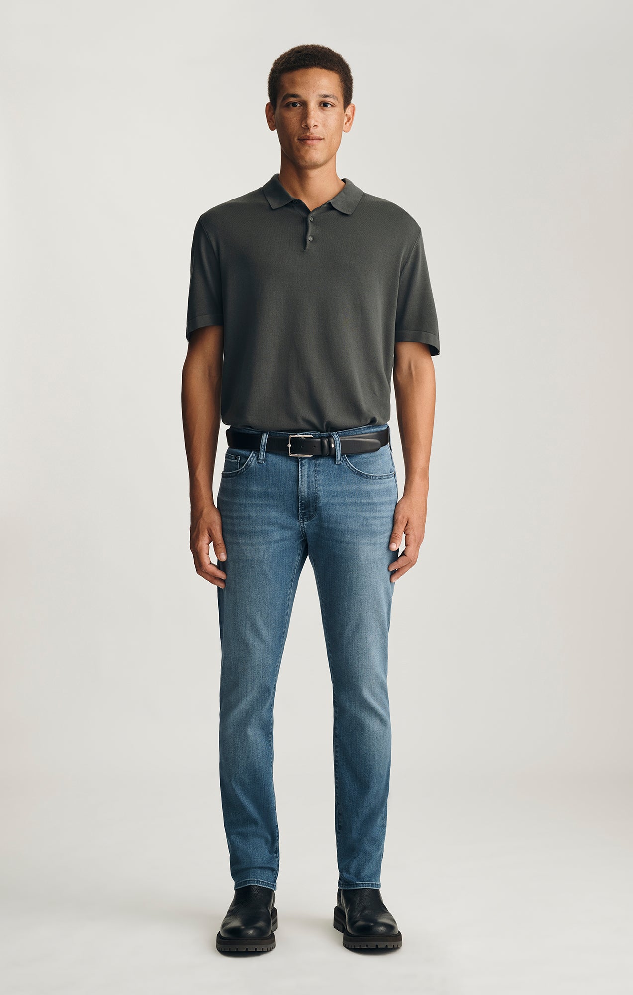 JAKE SLIM LEG IN MID BRUSHED SUPERMOVE - Mavi Jeans