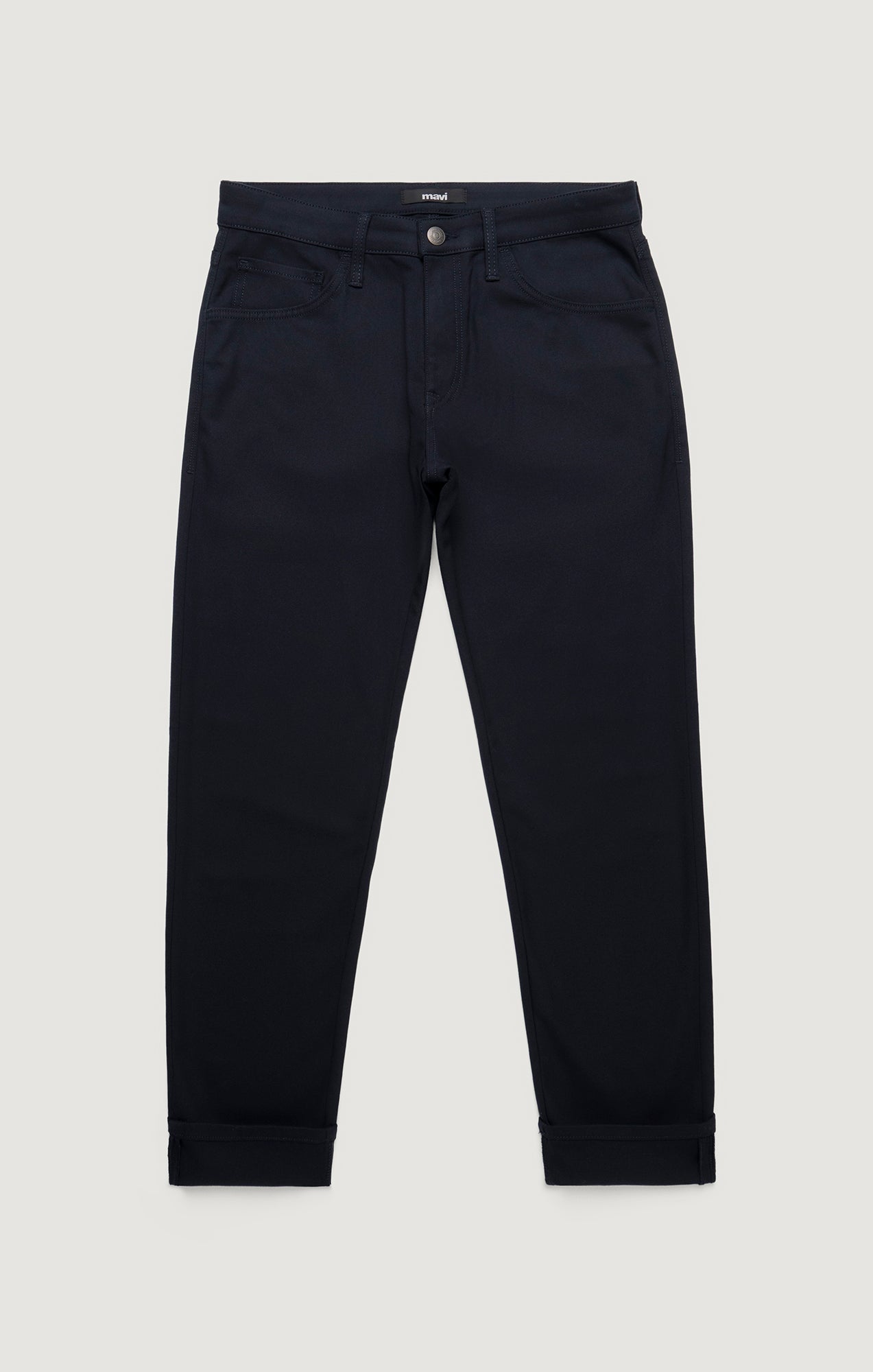 MARCUS SLIM STRAIGHT LEG IN NAVY FEATHER TWEED - Mavi Jeans
