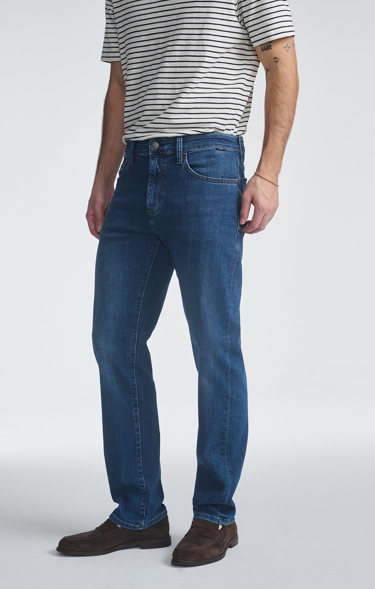 ZACH STRAIGHT LEG IN DEEP BRUSHED WILLIAMSBURG - Mavi Jeans