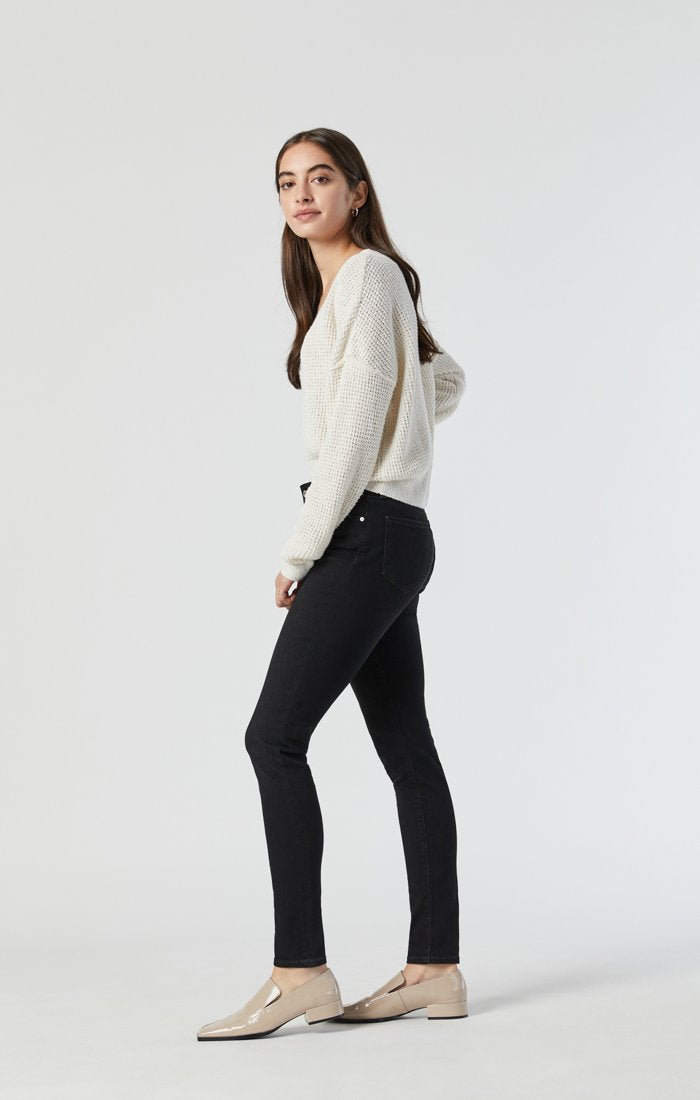 ALISSA SUPER SKINNY JEANS IN BLACK FEATHER BLUE - Mavi Jeans