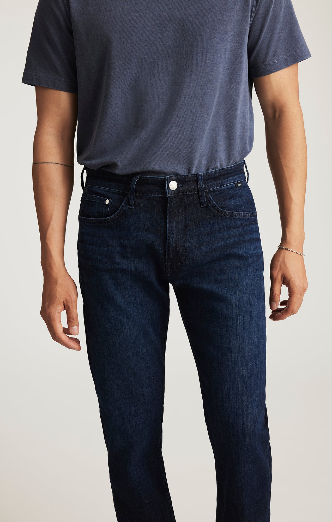 MARCUS SLIM STRAIGHT LEG IN DEEP BRUSHED FEATHER BLUE - Mavi Jeans
