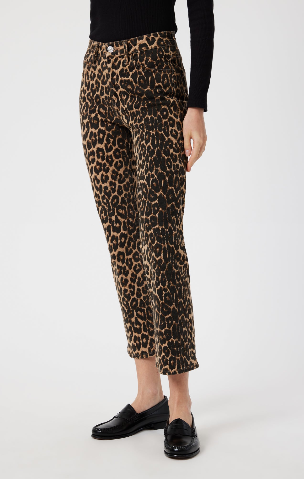 ANIKA CROP FLARE IN LEOPARD DENIM - Mavi Jeans