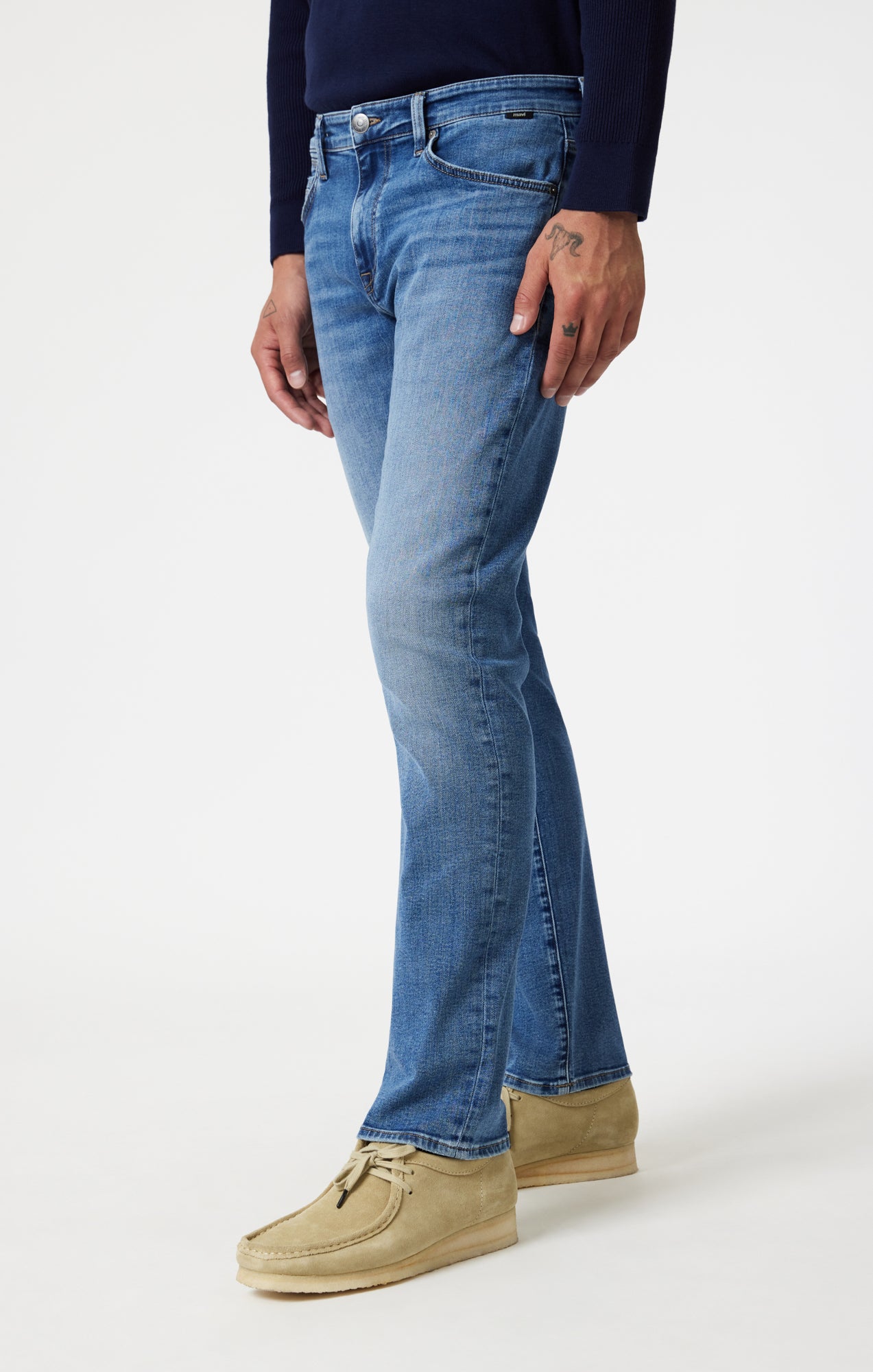 JAKE SLIM LEG IN MID BRUSHED NASHVILLE - Mavi Jeans