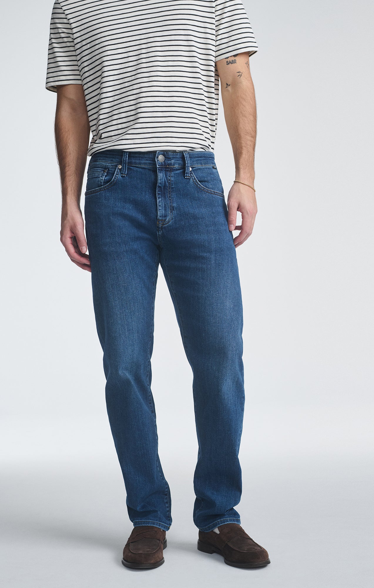ZACH STRAIGHT LEG IN DEEP BRUSHED WILLIAMSBURG - Mavi Jeans