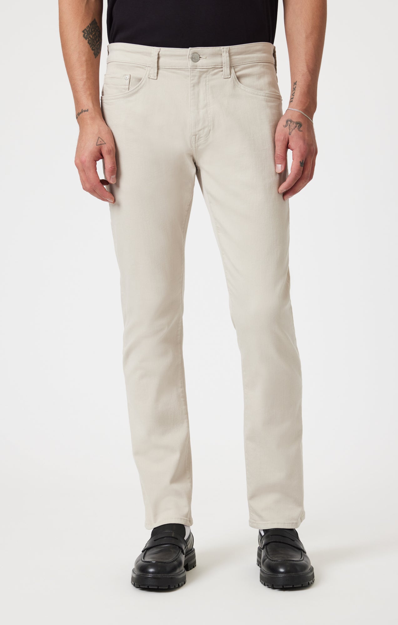 MARCUS SLIM STRAIGHT LEG IN OATMILK SUPERMOVE - Mavi Jeans