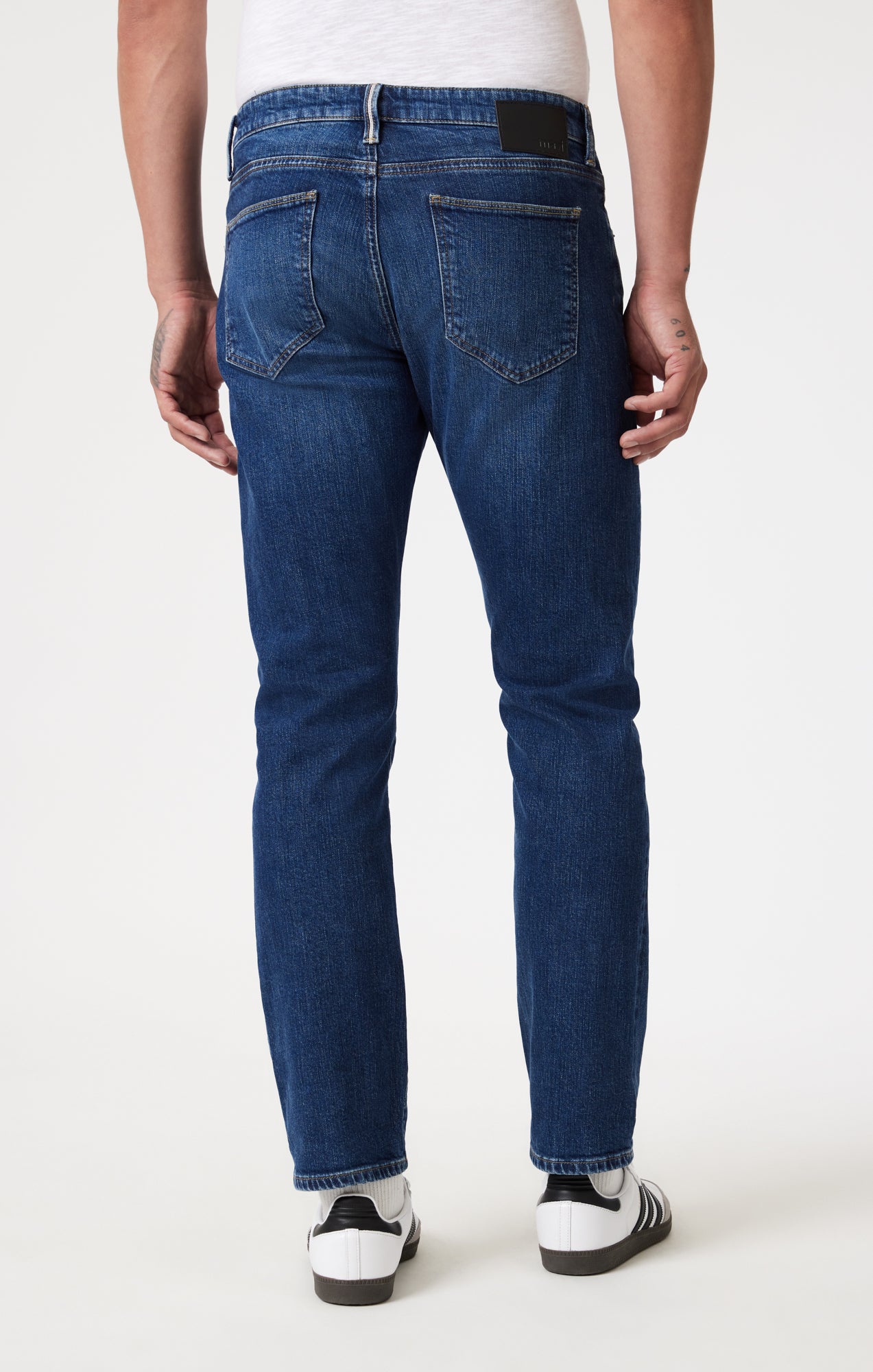 MARCUS SLIM STRAIGHT LEG IN MID BRUSHED SELVEDGE - Mavi Jeans