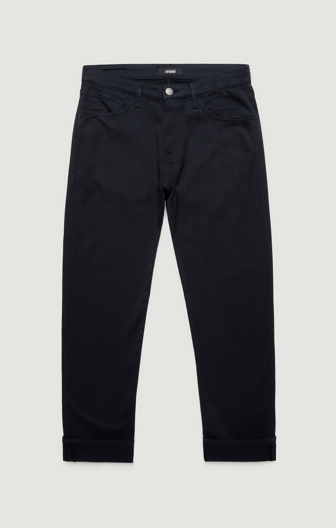 MARCUS SLIM STRAIGHT LEG IN NAVY HERRINGBONE - Mavi Jeans