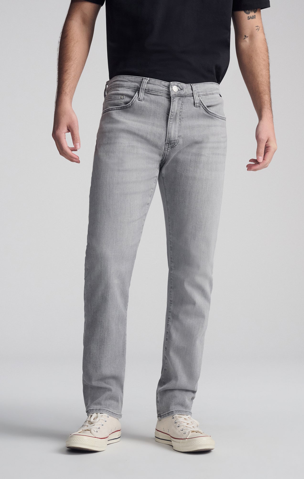 MARCUS SLIM STRAIGHT LEG IN ICE GREY FEATHER BLUE - Mavi Jeans