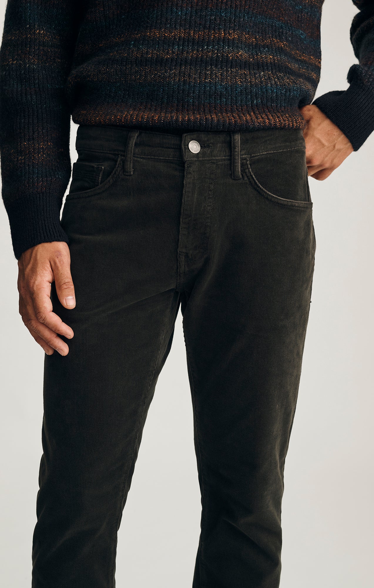 MARCUS SLIM STRAIGHT LEG IN SEAWEED CORD