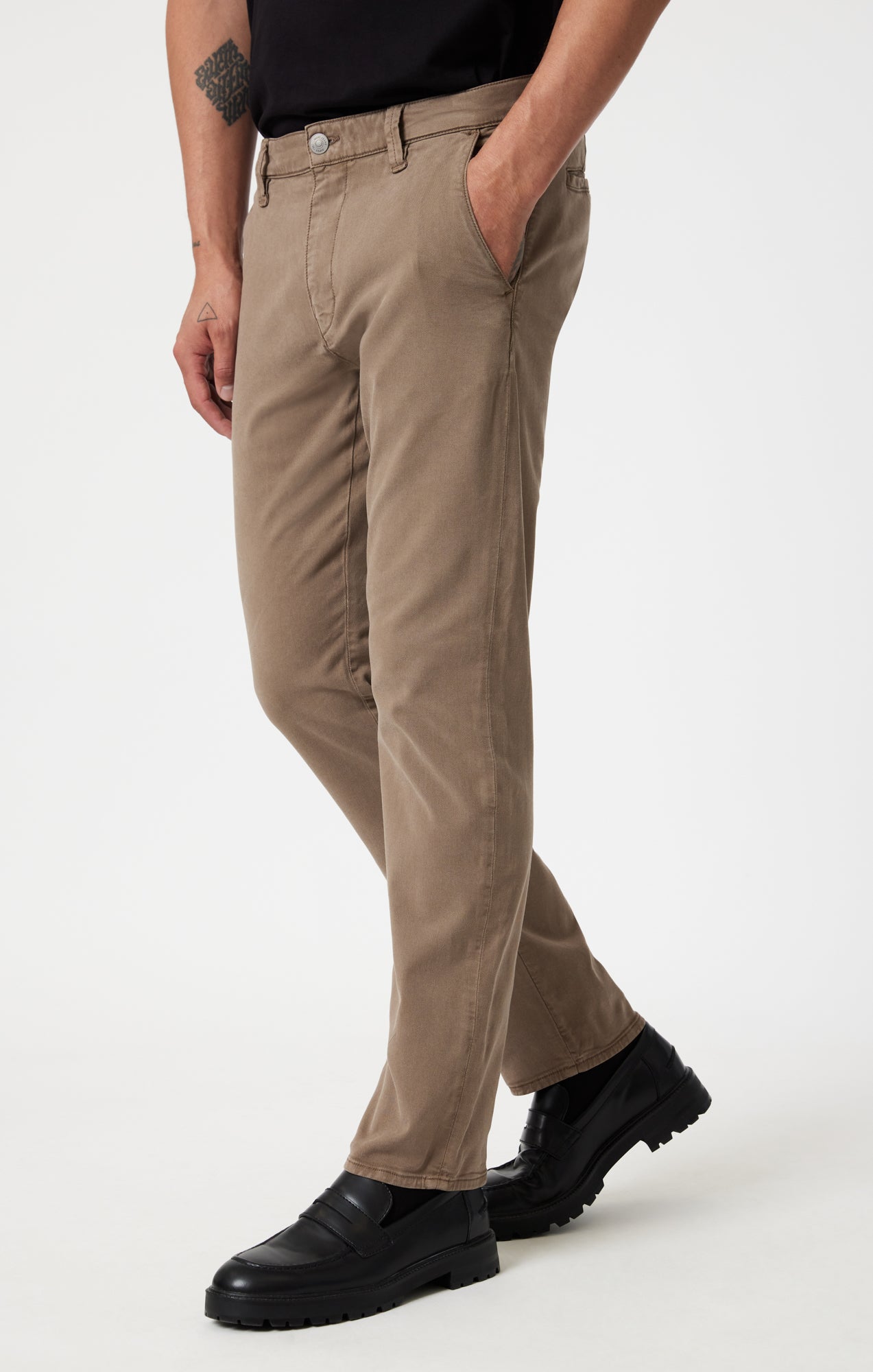 MILTON SLIM STRAIGHT CHINO IN TIMBER LUXE TWILL - Mavi Jeans