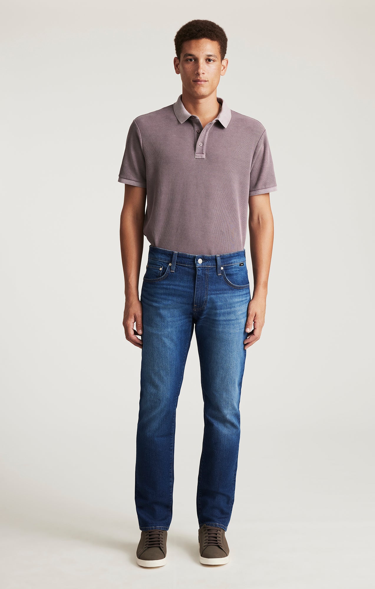 MARCUS SLIM STRAIGHT LEG IN DARK BRUSHED CLASSIC BLUE - Mavi Jeans