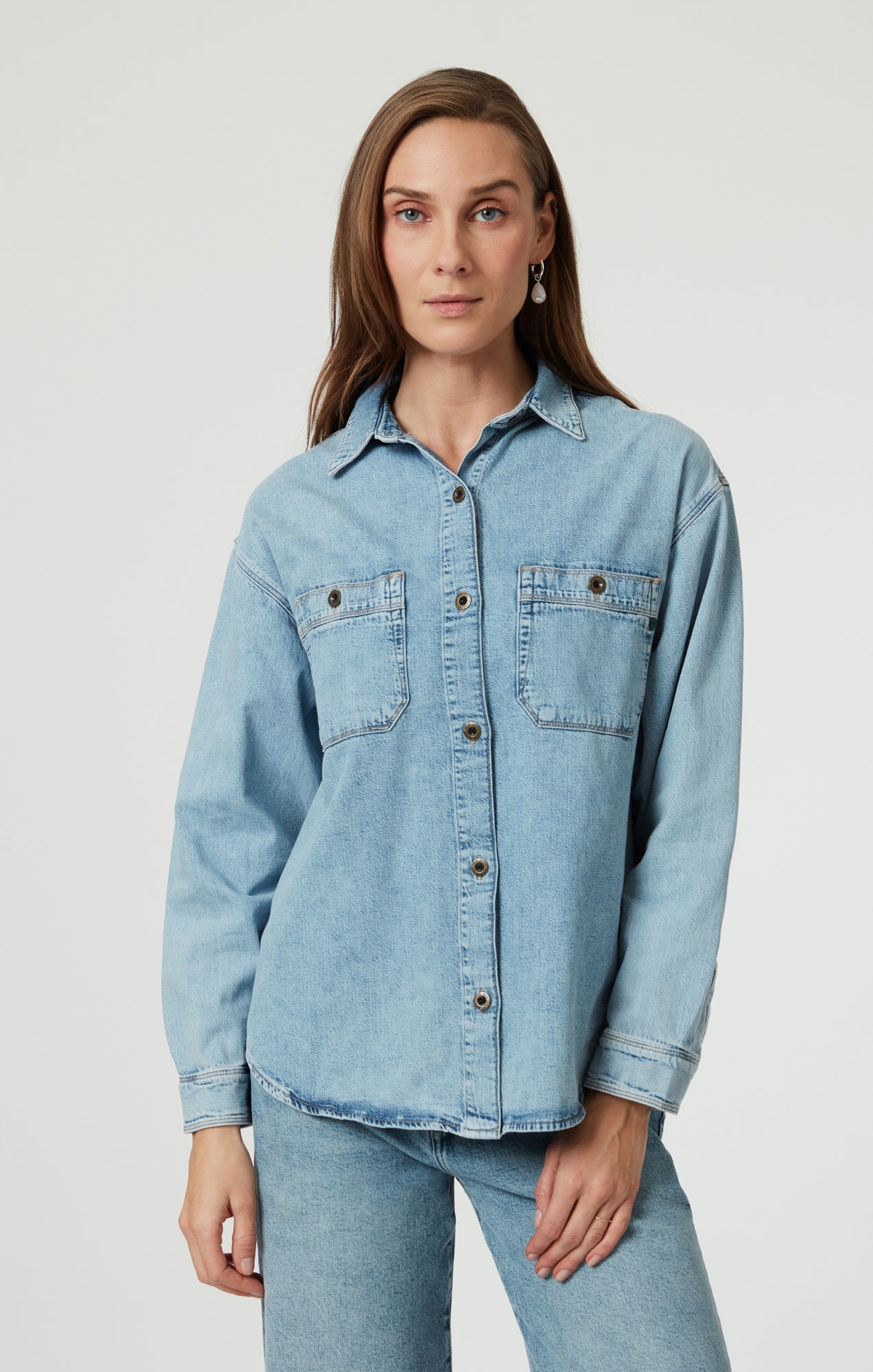 Mavi Women's Susan Denim Shirt In Light Used Denim – Mavi Canada