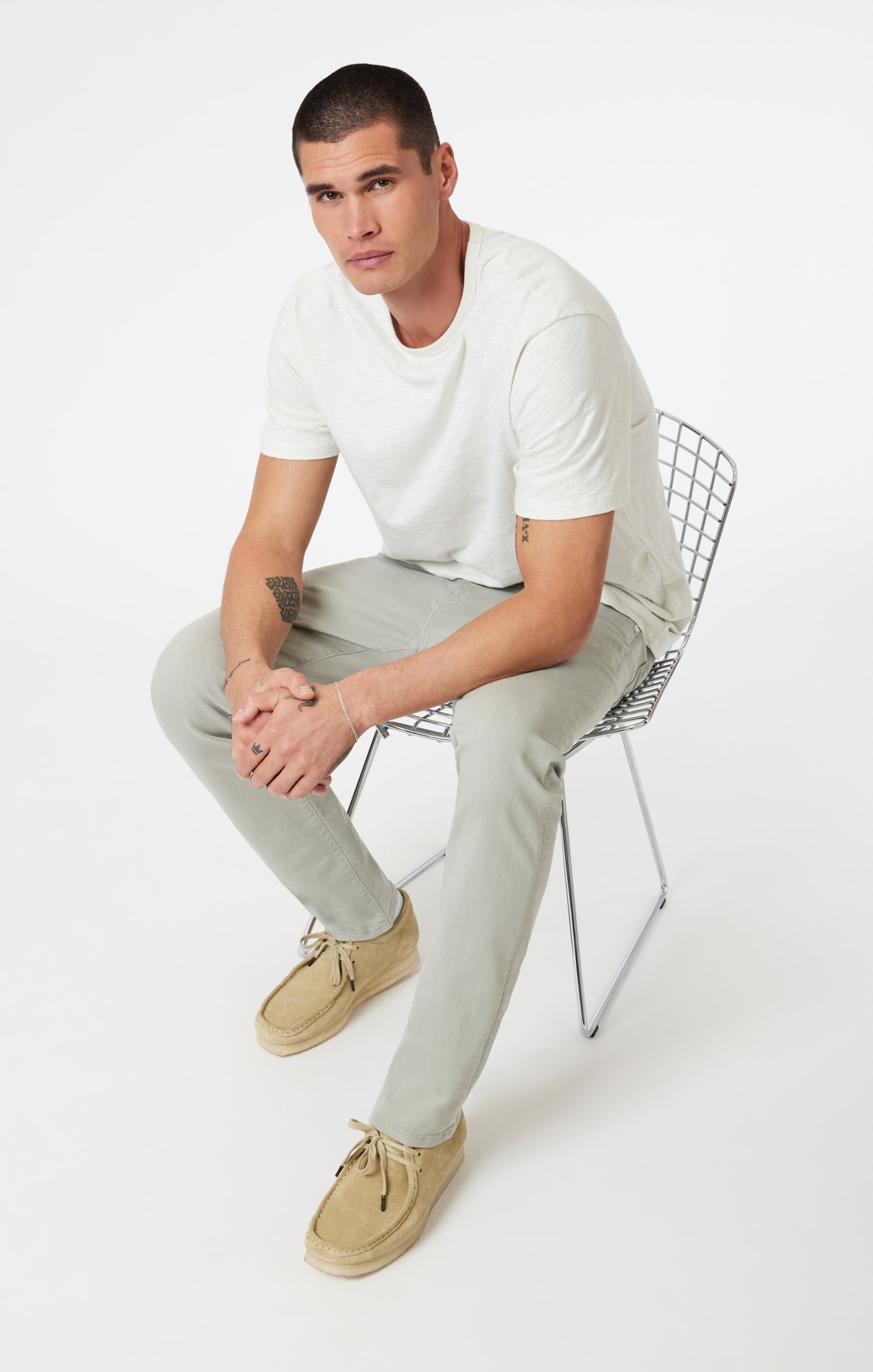 MARCUS SLIM STRAIGHT LEG IN LIGHT SAGE SUPERMOVE - Mavi Jeans