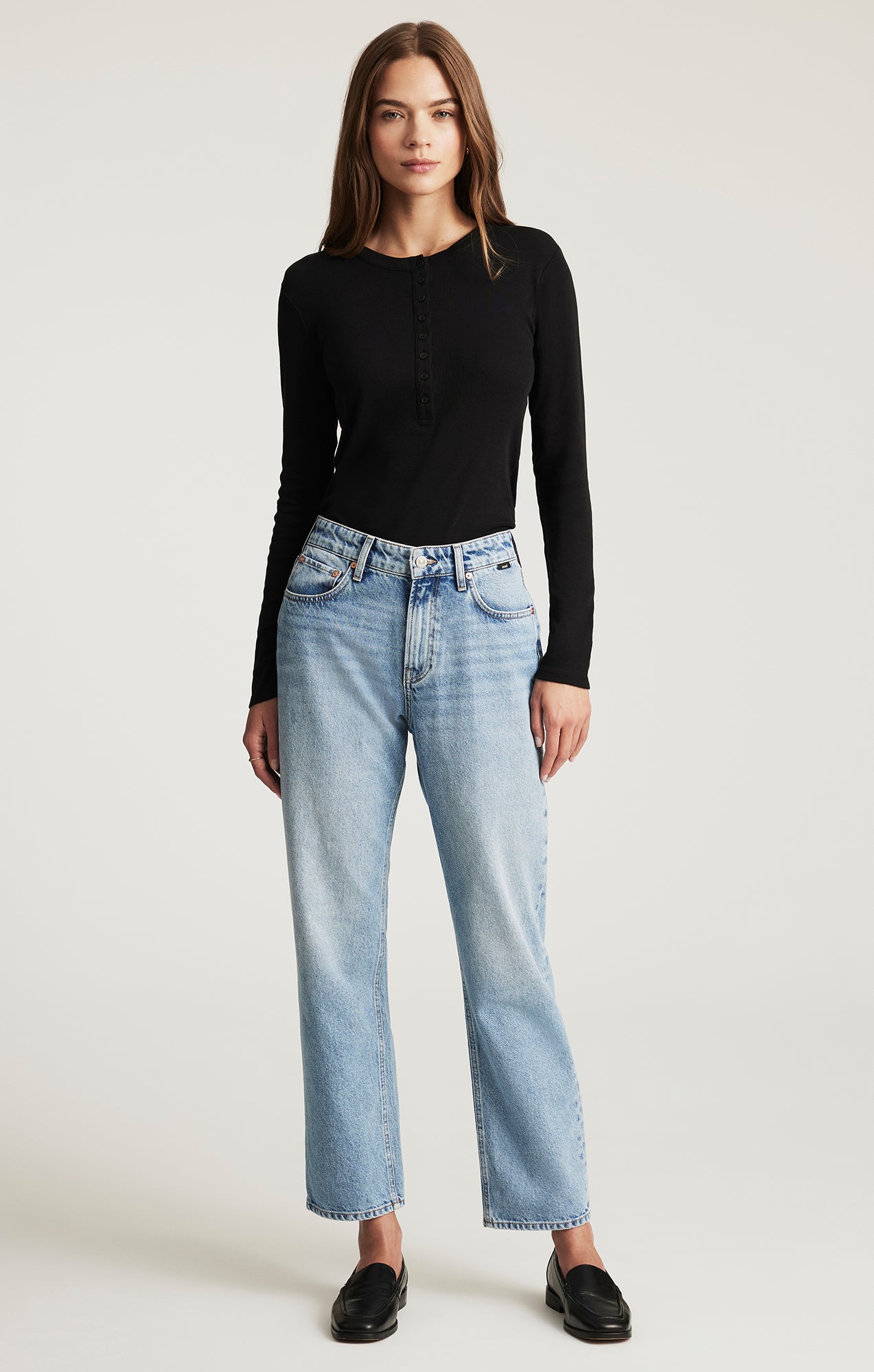 SAVANNAH STRAIGHT LEG IN LIGHT BRUSHED CLASSIC DENIM - Mavi Jeans